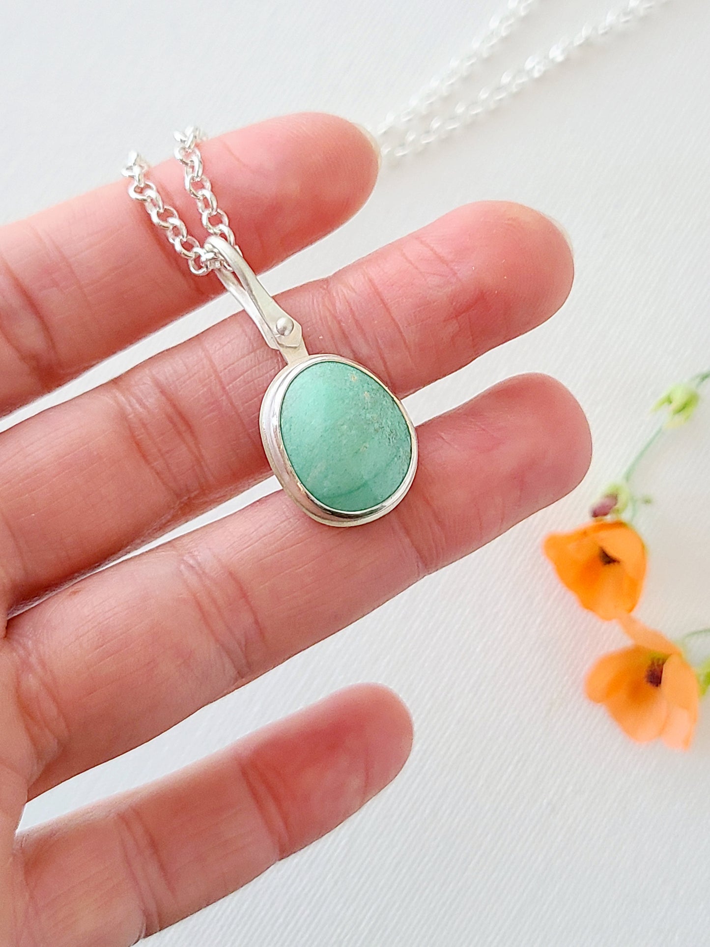 Variscite Drop Necklace
