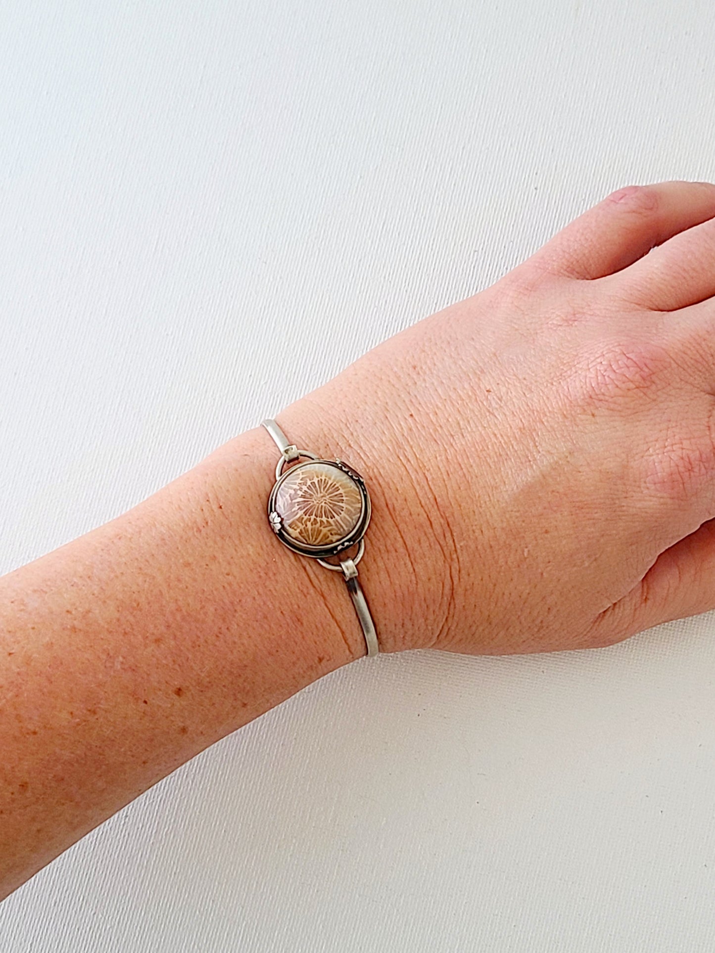 Wild Garden Coral Tension Bracelet