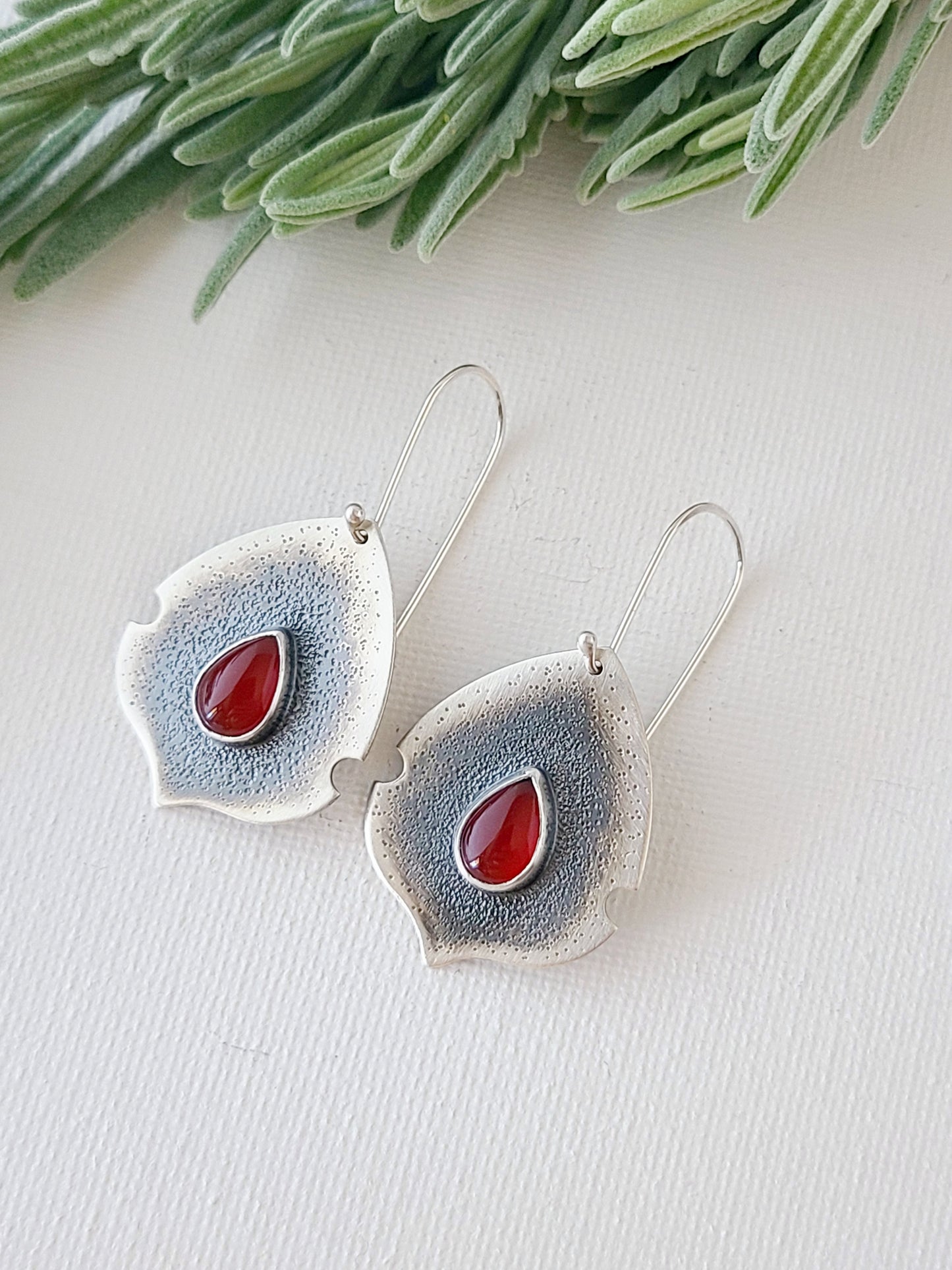 Setosa Earrings-Carnelian