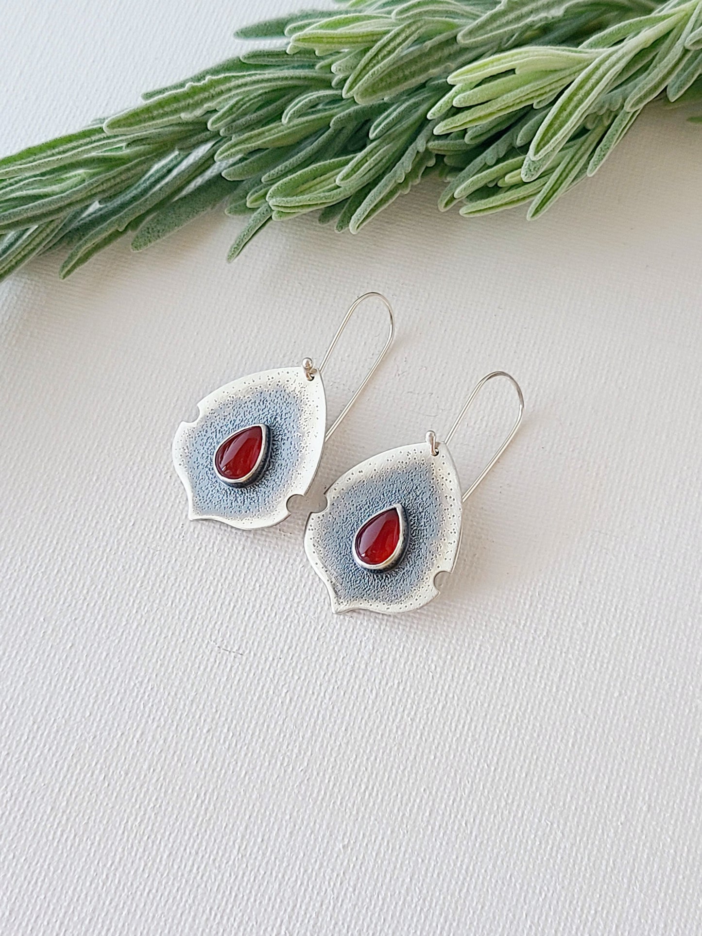 Setosa Earrings-Carnelian