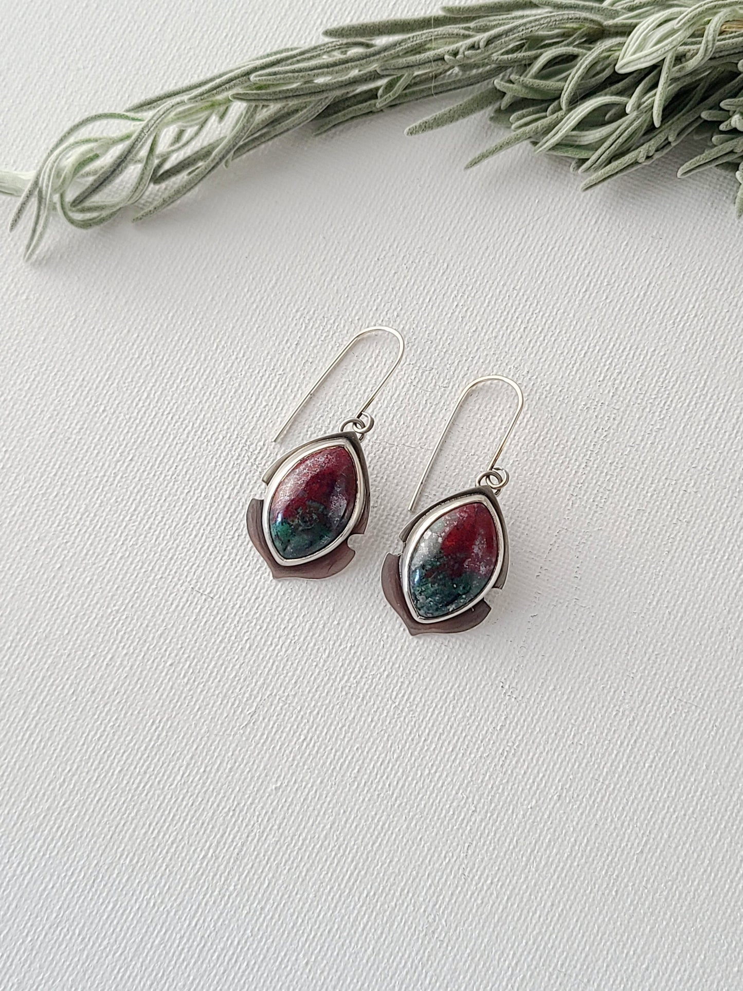 Navette Earrings-Sonoran Sunrise