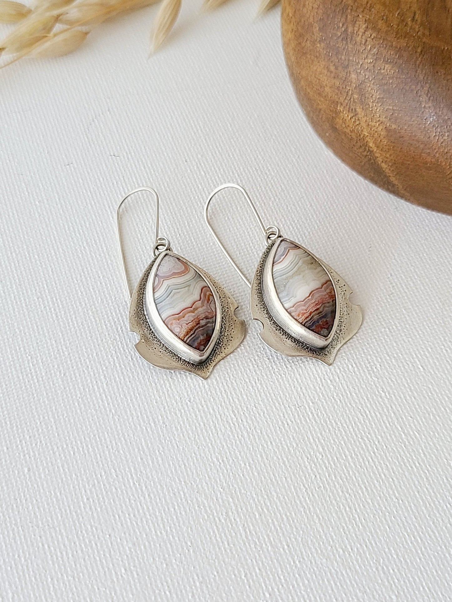 Setosa Earrings-Laguna Lace Agate