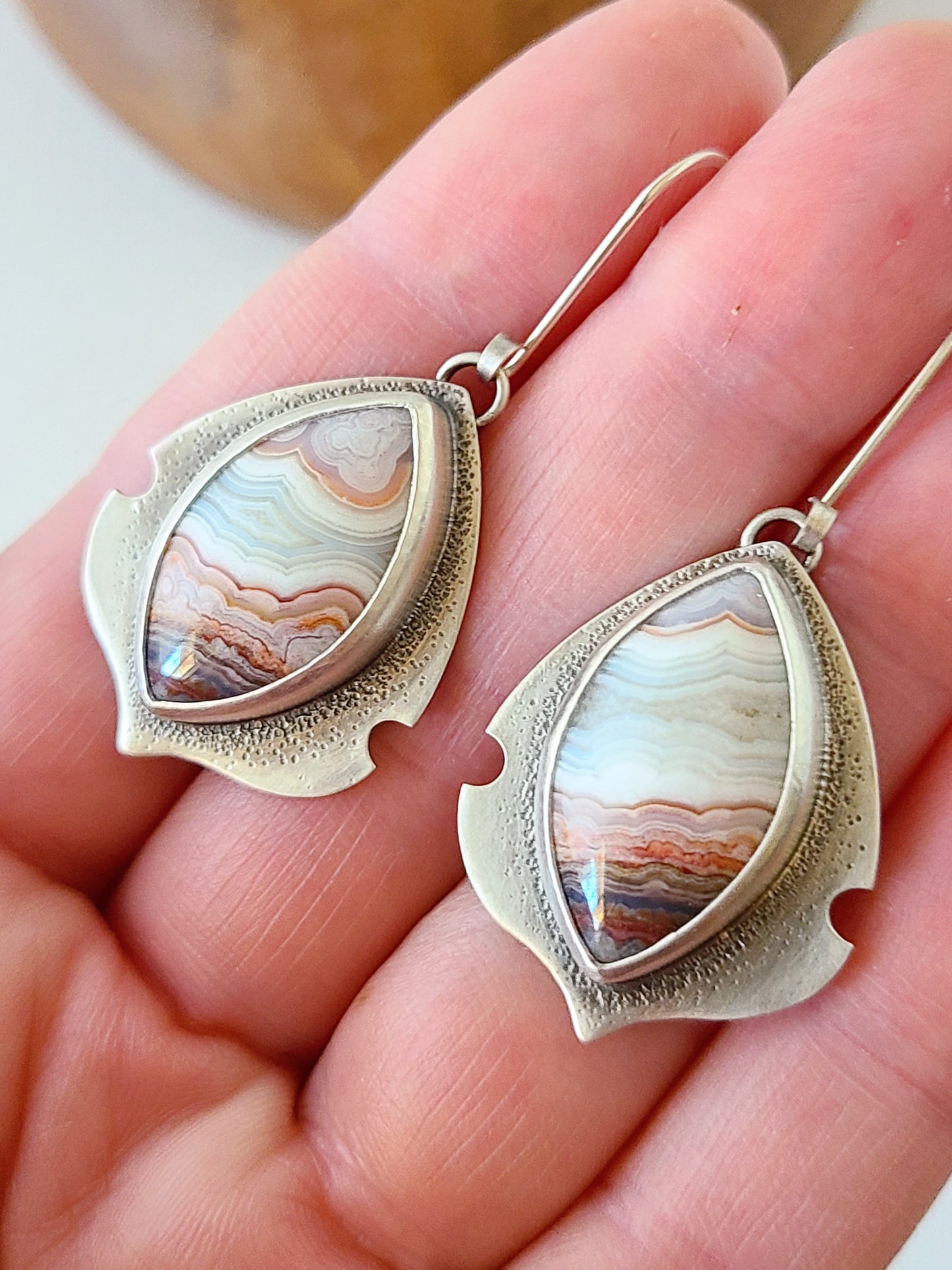 Setosa Earrings-Laguna Lace Agate