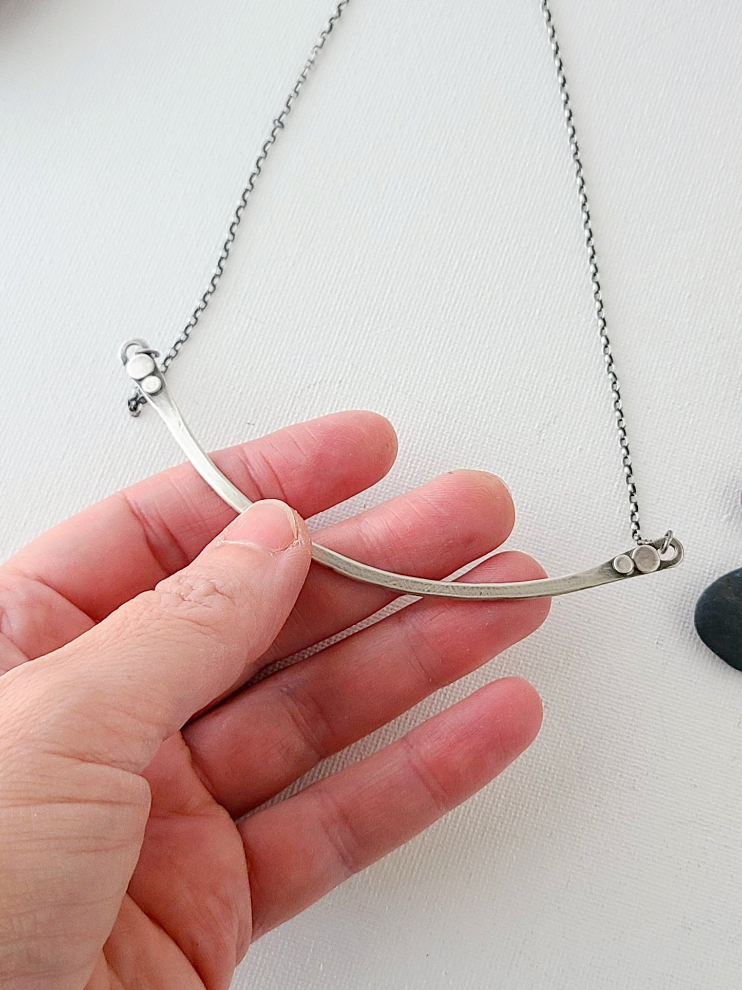 Skipping Stones Necklace Bar-Large
