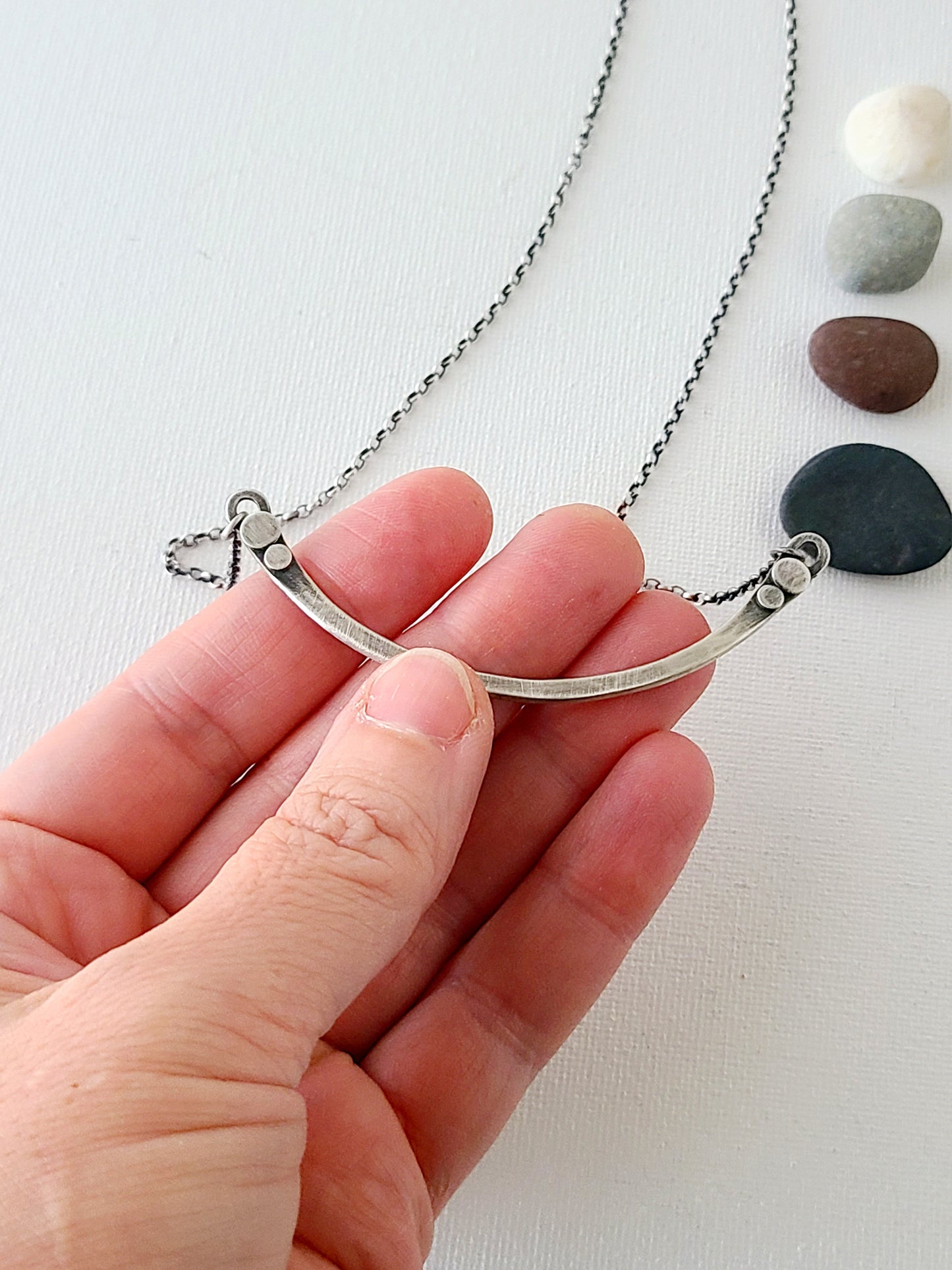 Skipping Stones Necklace Bar-small
