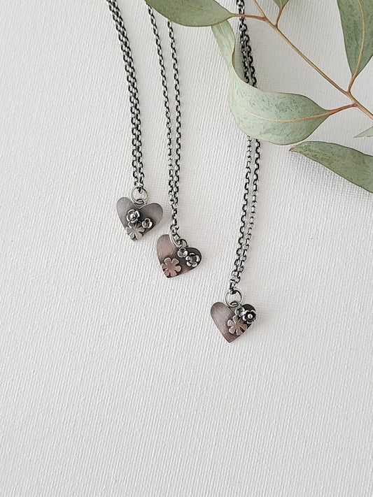 Made to Order-Mini Hearts and Flowers Pendant