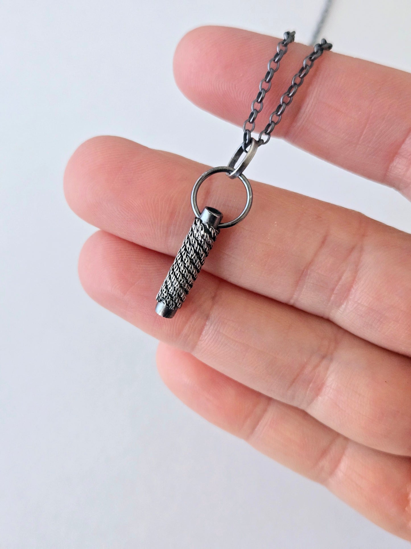 Intertwined: Woven Bead Drop Pendant