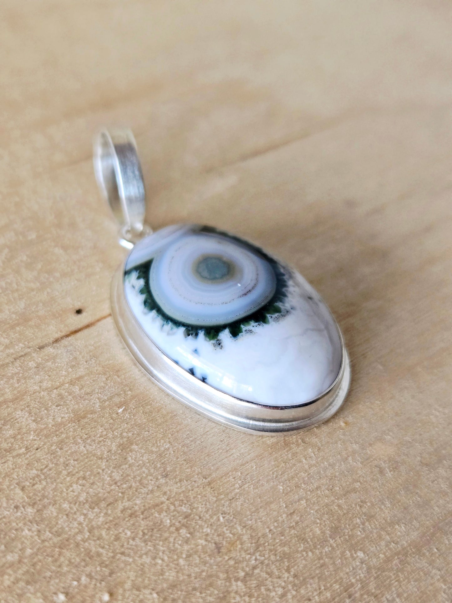 Ocean Jasper charm/ pendant vertical