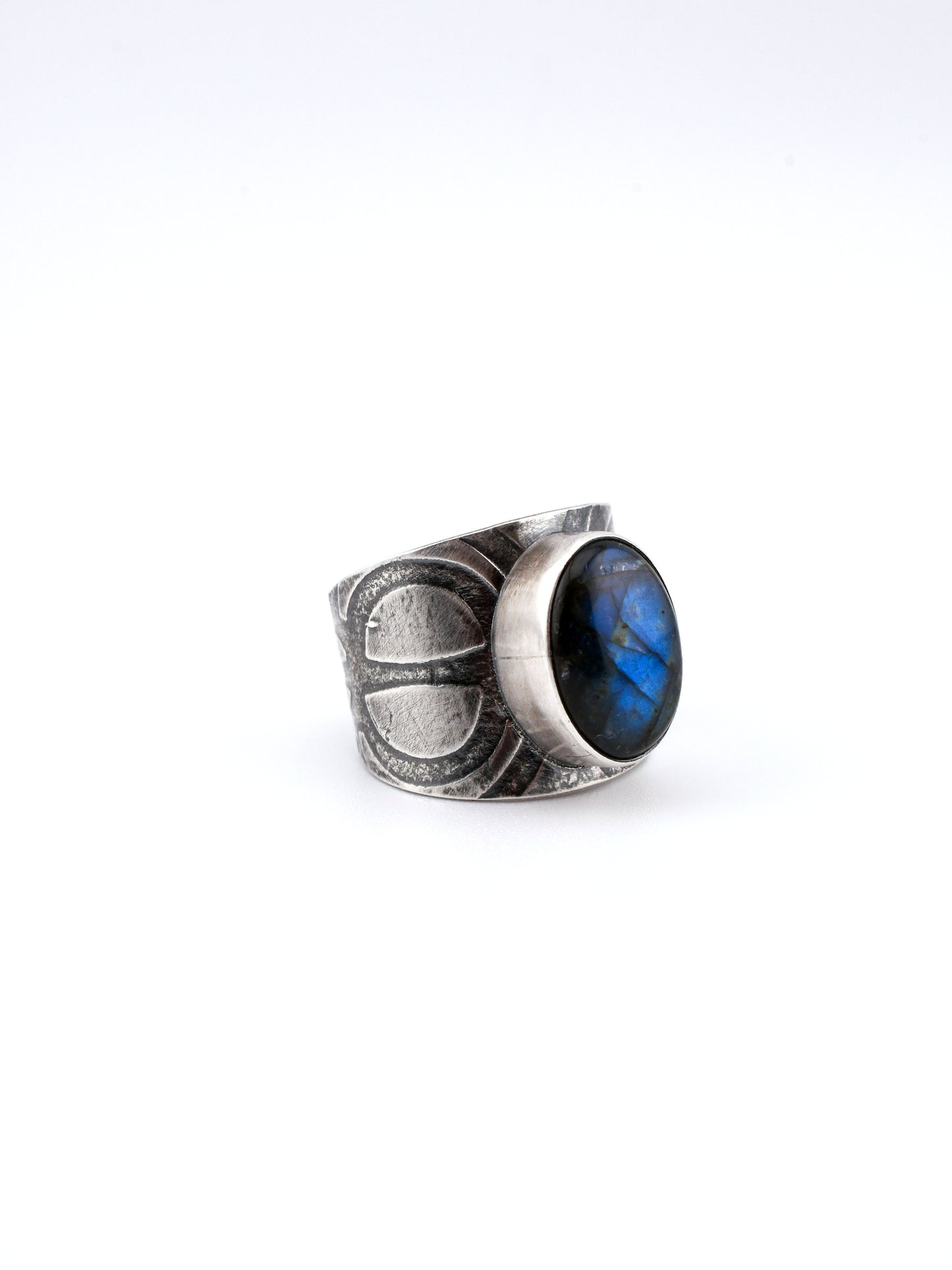 Labradorite Deco Ring-size 7 US