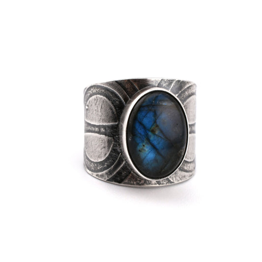 Labradorite Deco Ring-size 7 US