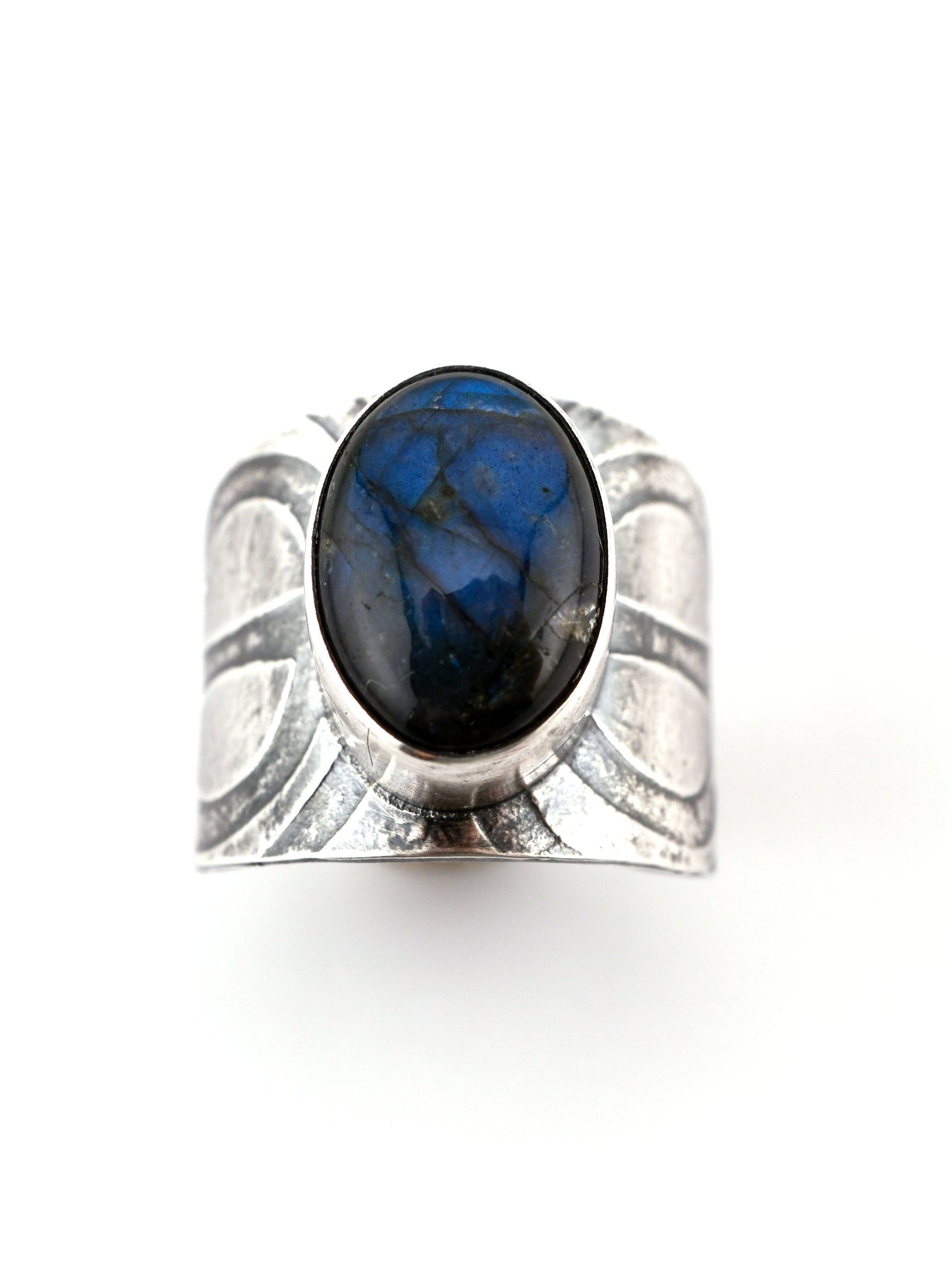 Labradorite Deco Ring-size 7 US
