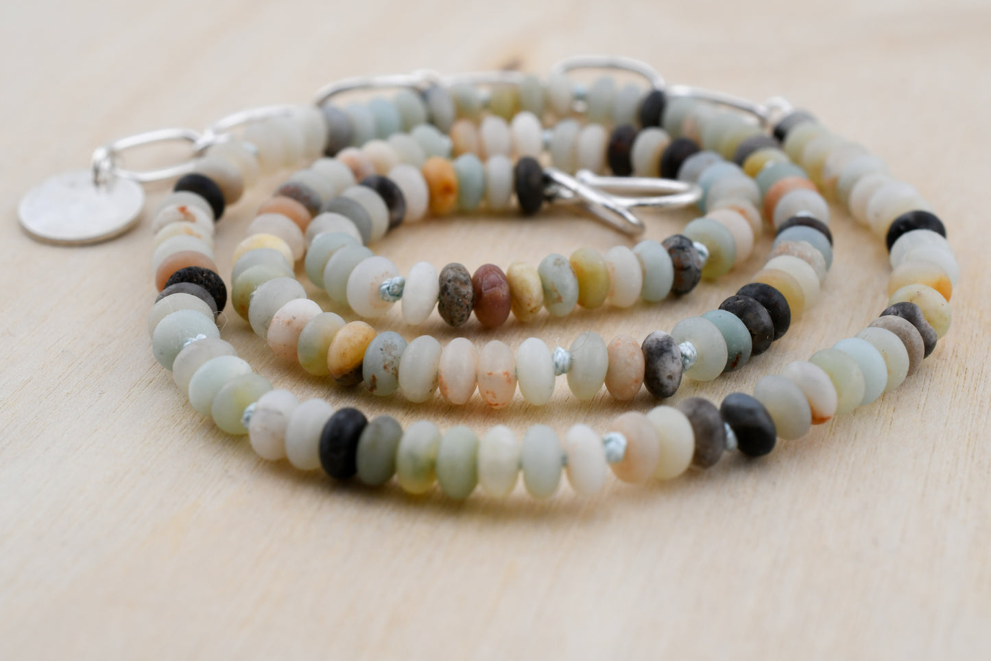 Shoreline Necklace: Ocean Jasper + Amazonite
