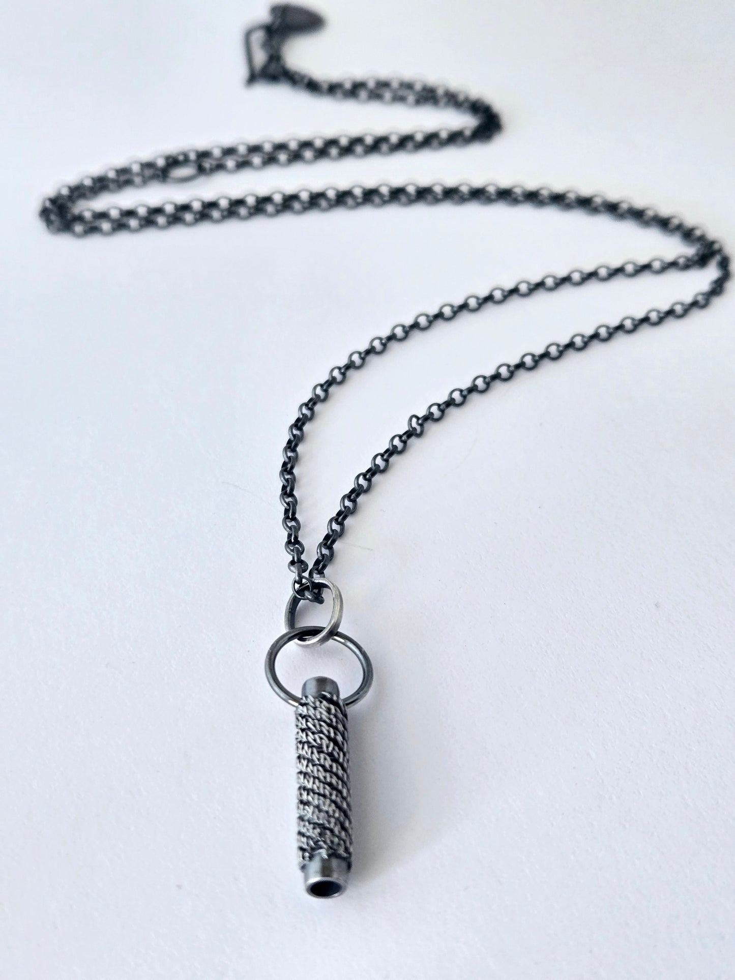Intertwined: Woven Bead Drop Pendant