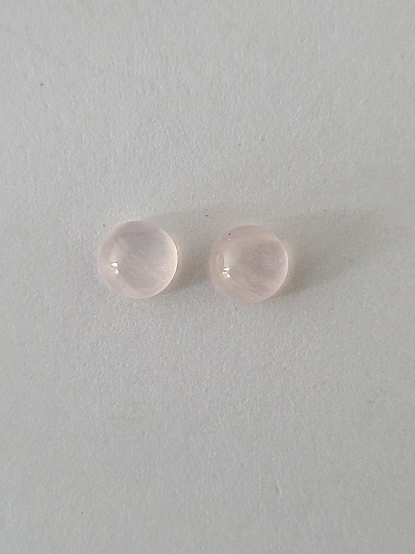 Cupped Gems Stud Earrings Choose Your Stone- 5mm gemstones