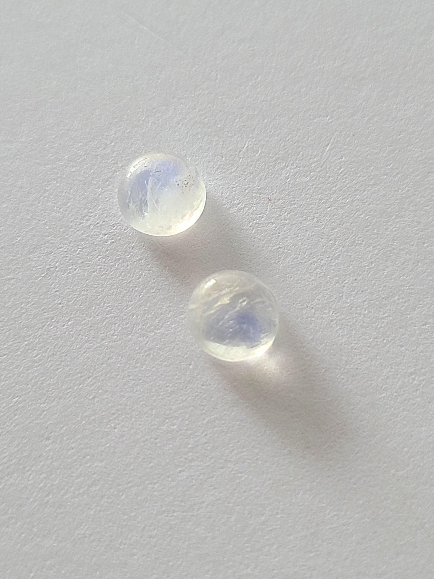 Cupped Gems Stud Earrings Choose Your Stone- 5mm gemstones