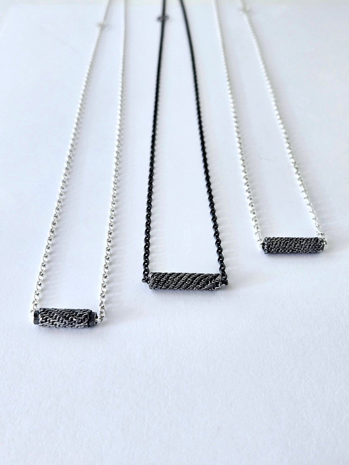 Intertwined: Petite Single Bead Slider Necklace