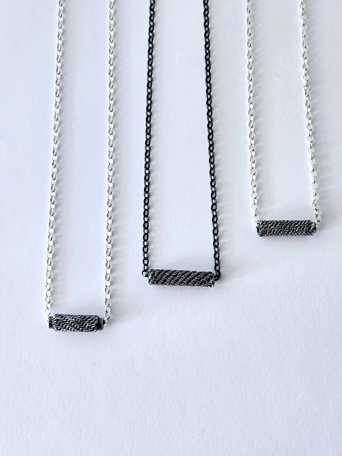 Intertwined: Petite Single Bead Slider Necklace