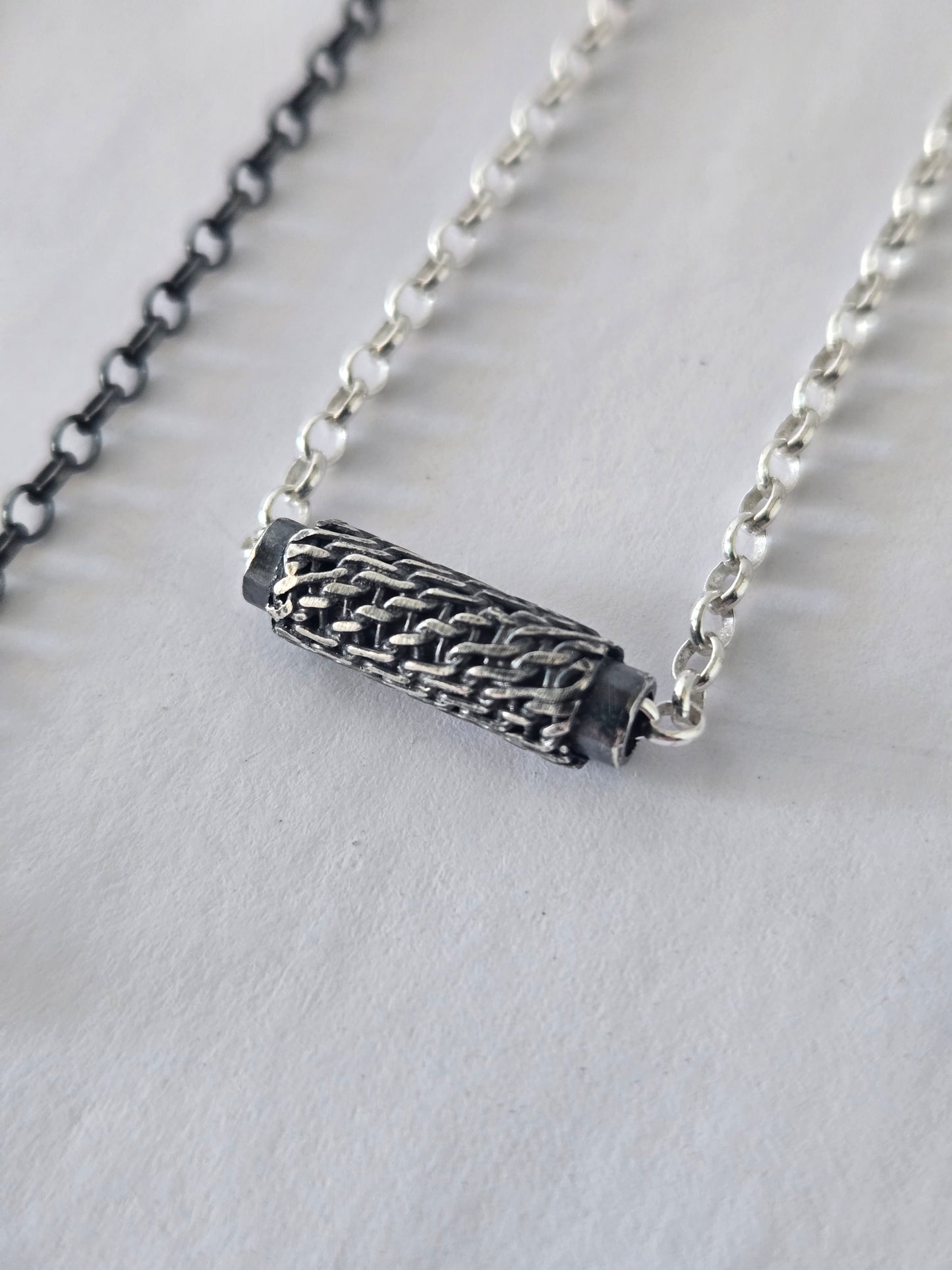 Intertwined: Petite Single Bead Slider Necklace