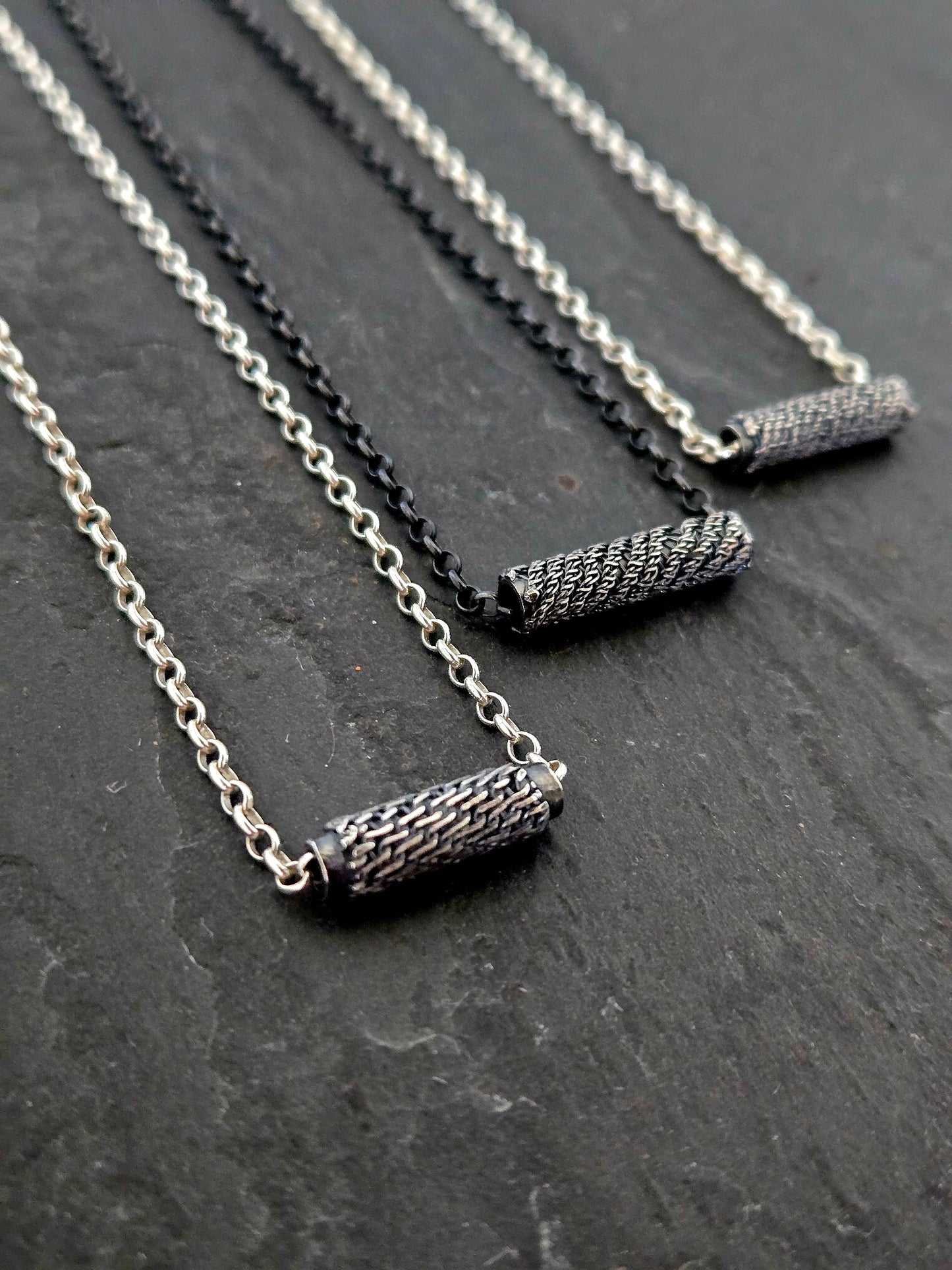 Intertwined: Petite Single Bead Slider Necklace