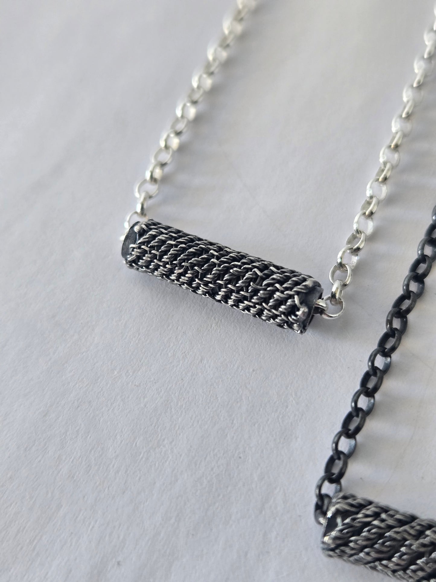 Intertwined: Petite Single Bead Slider Necklace