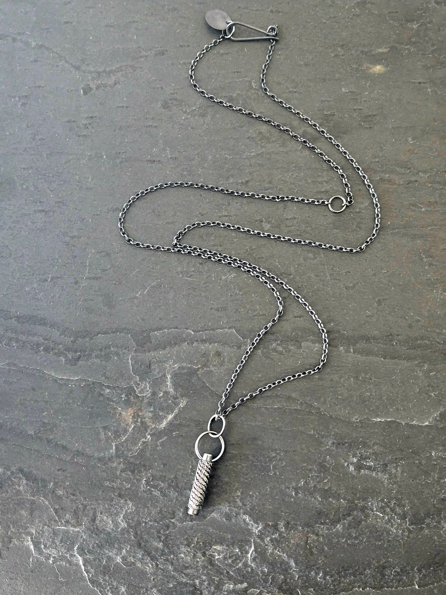 Intertwined: Woven Bead Drop Pendant