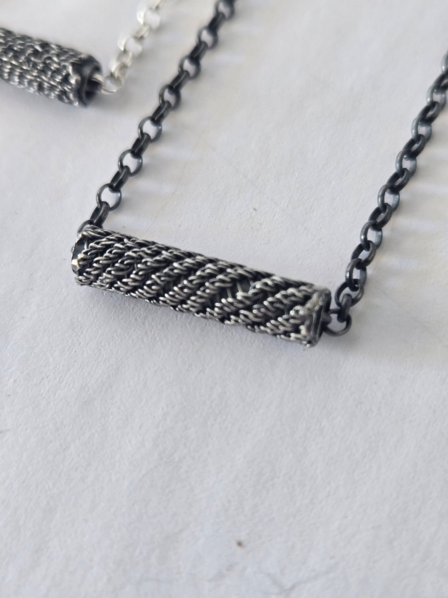 Intertwined: Petite Single Bead Slider Necklace