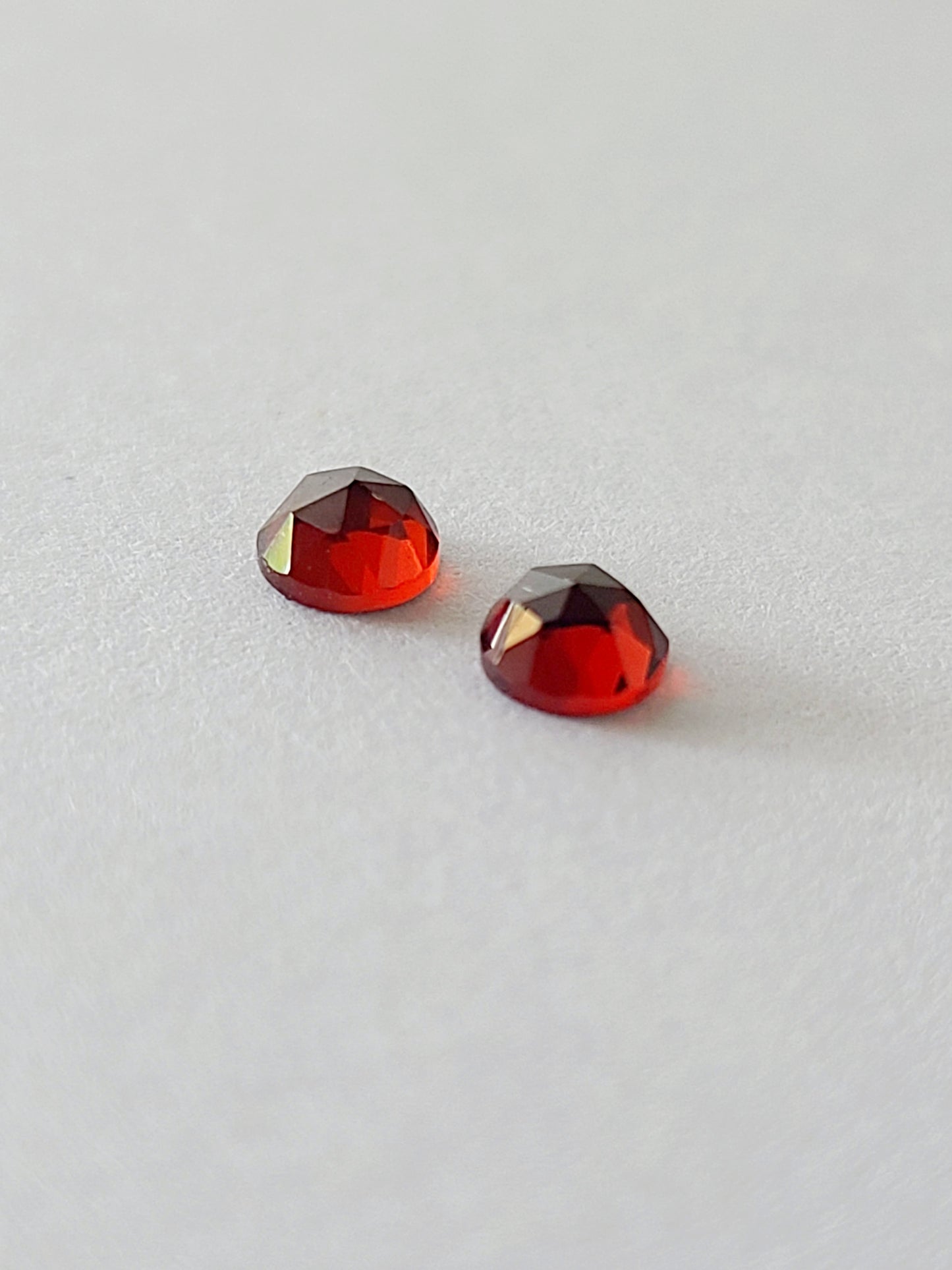 Cupped Gems Stud Earrings Choose Your Stone- 4mm gemstones