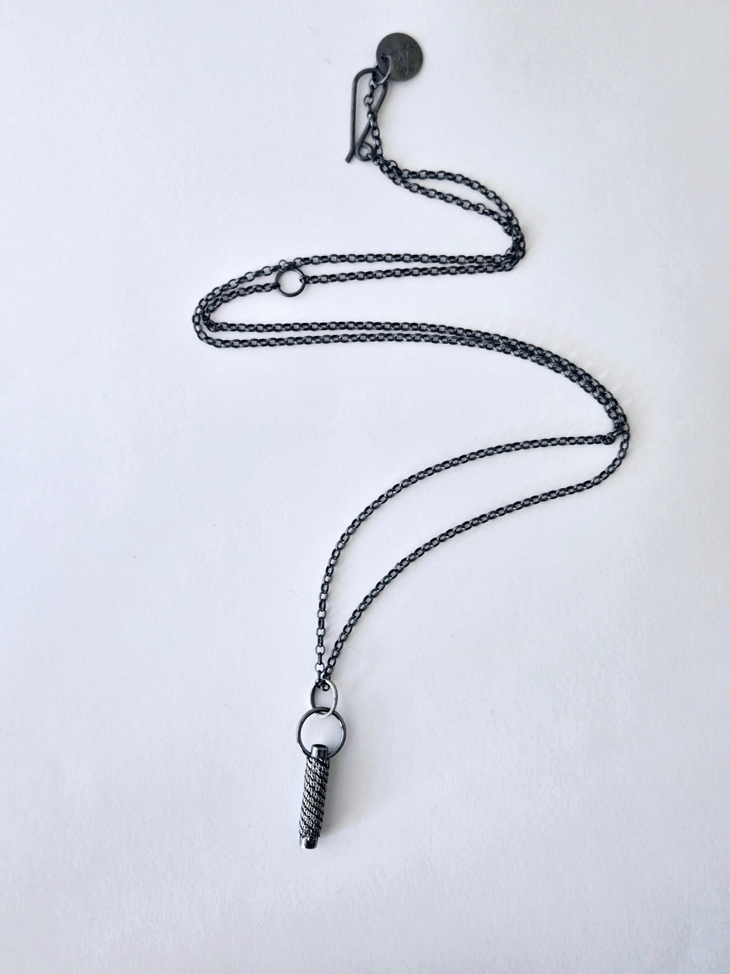 Intertwined: Woven Bead Drop Pendant