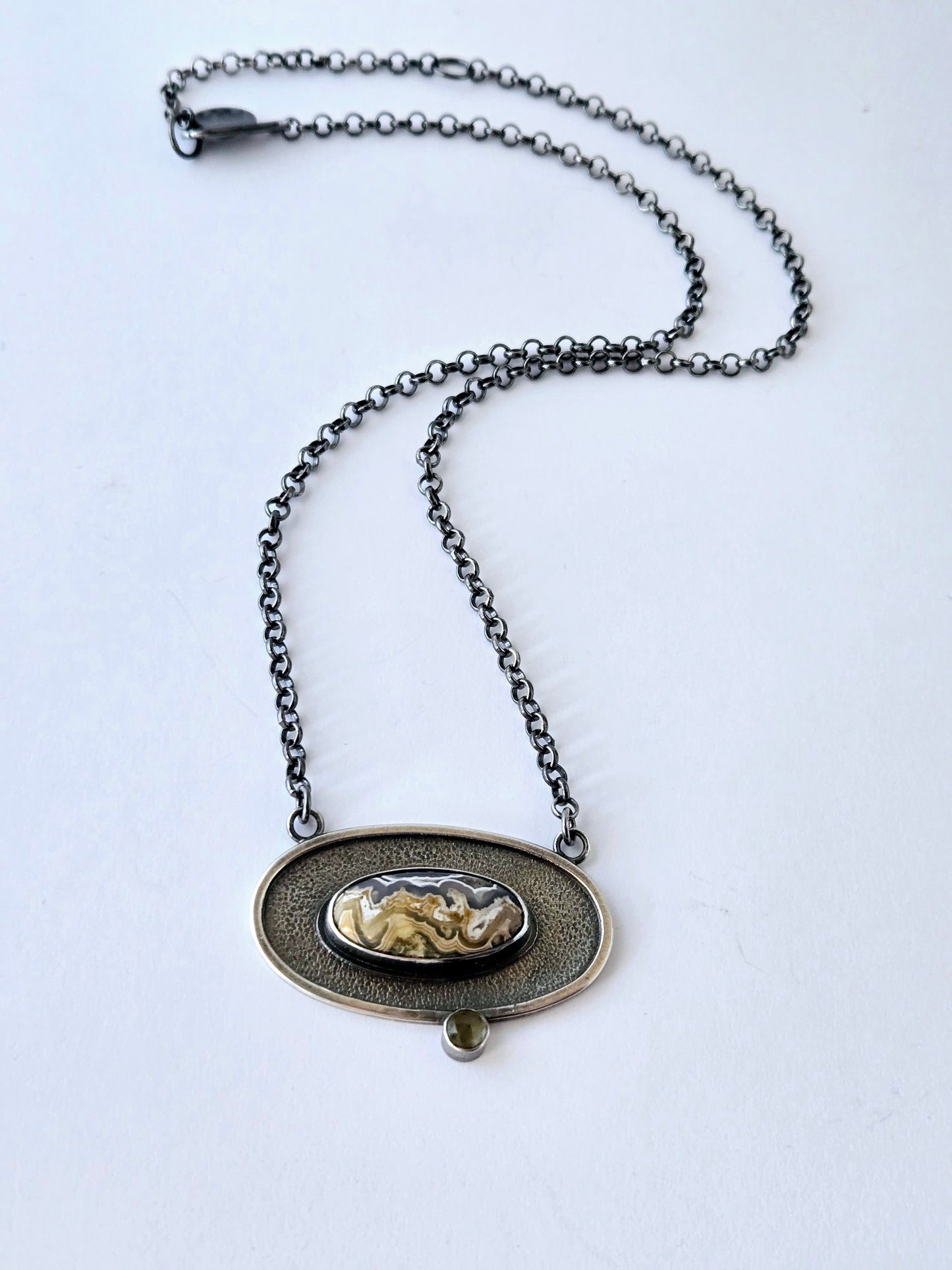 Winding Paths Necklace: Crazy Lace and Citrine