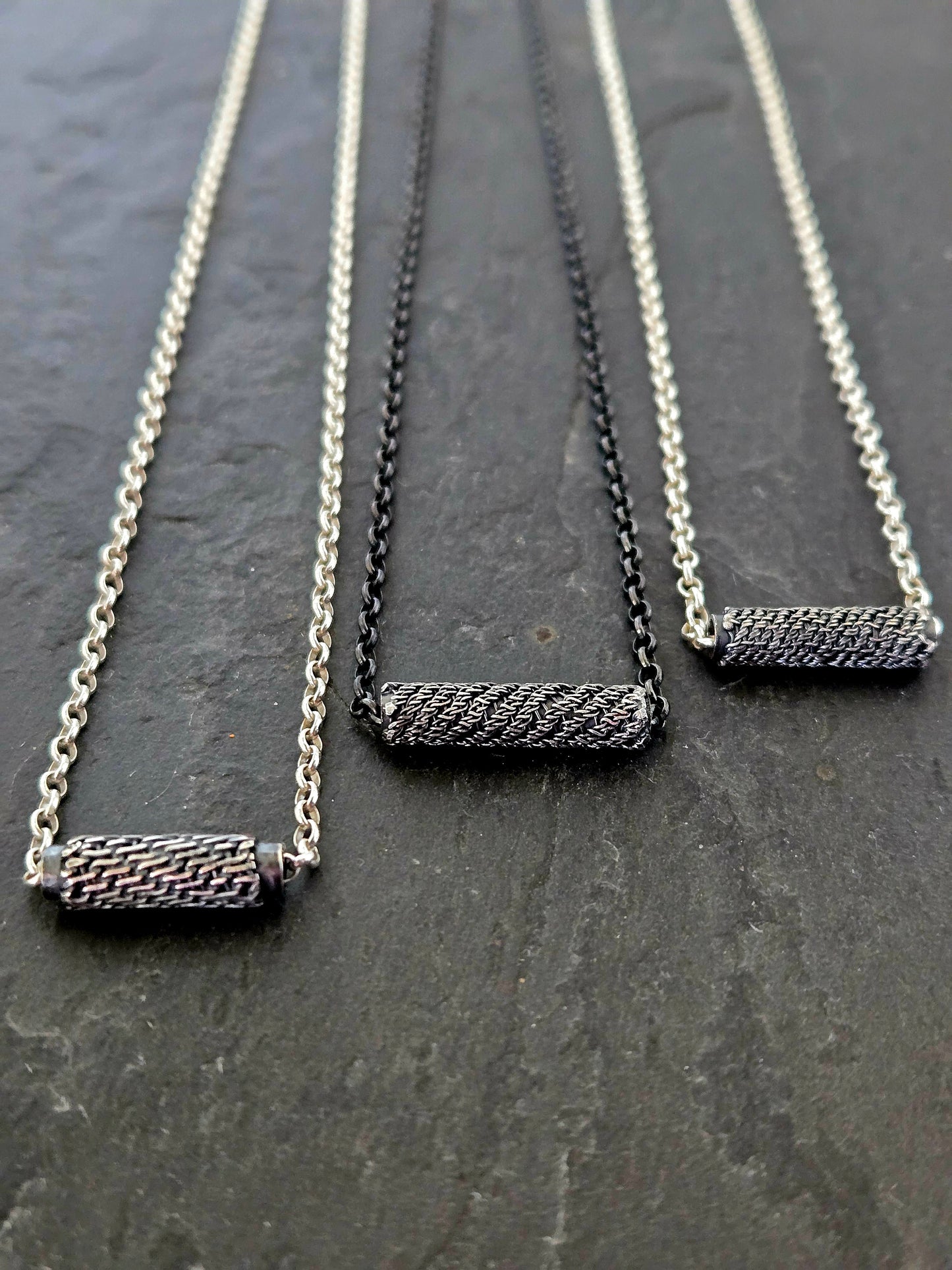 Intertwined: Petite Single Bead Slider Necklace