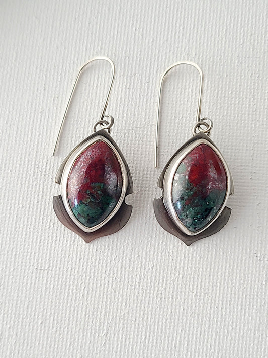 Navette Earrings-Sonoran Sunrise