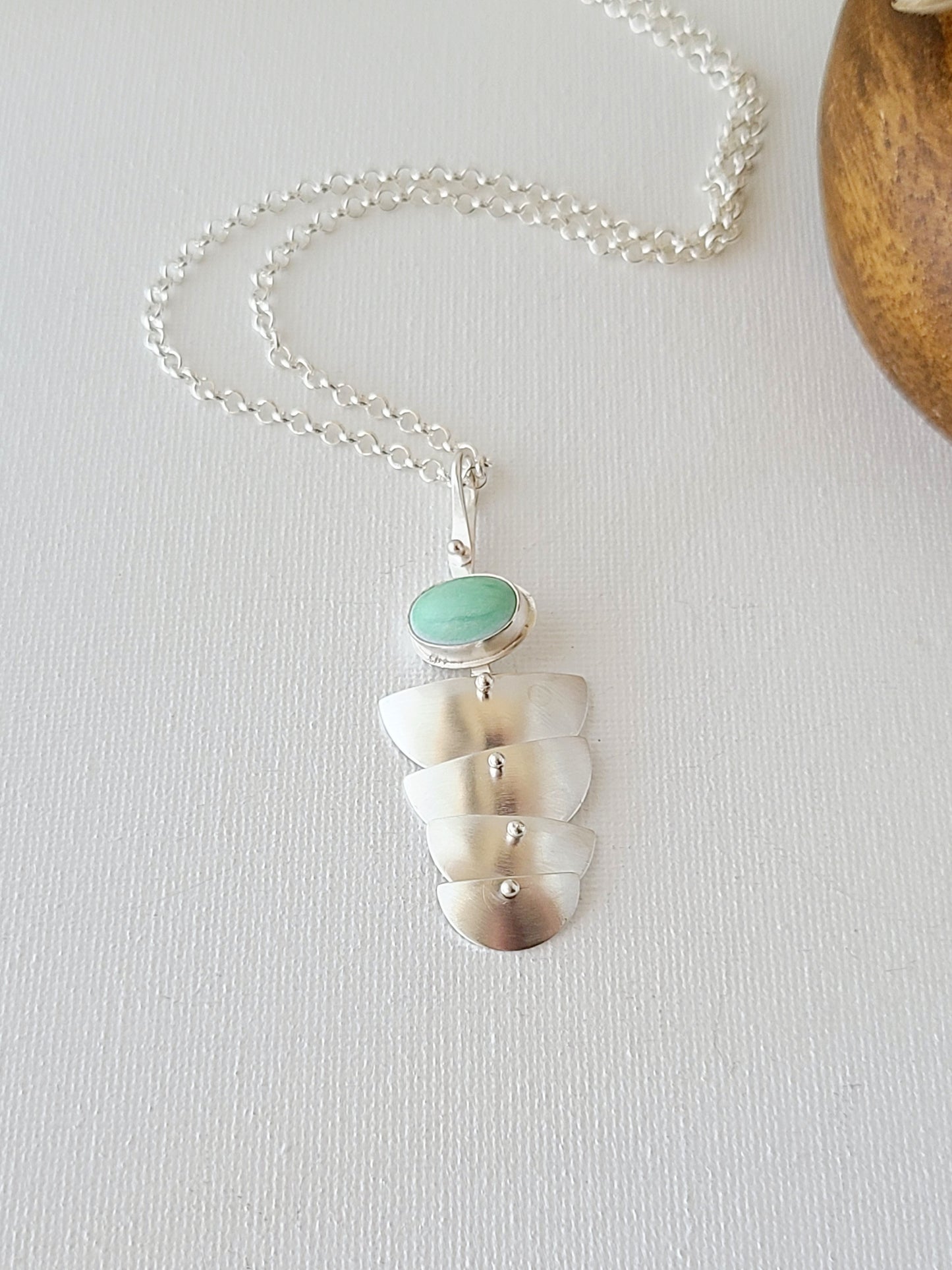 Rill Necklace with Variscite