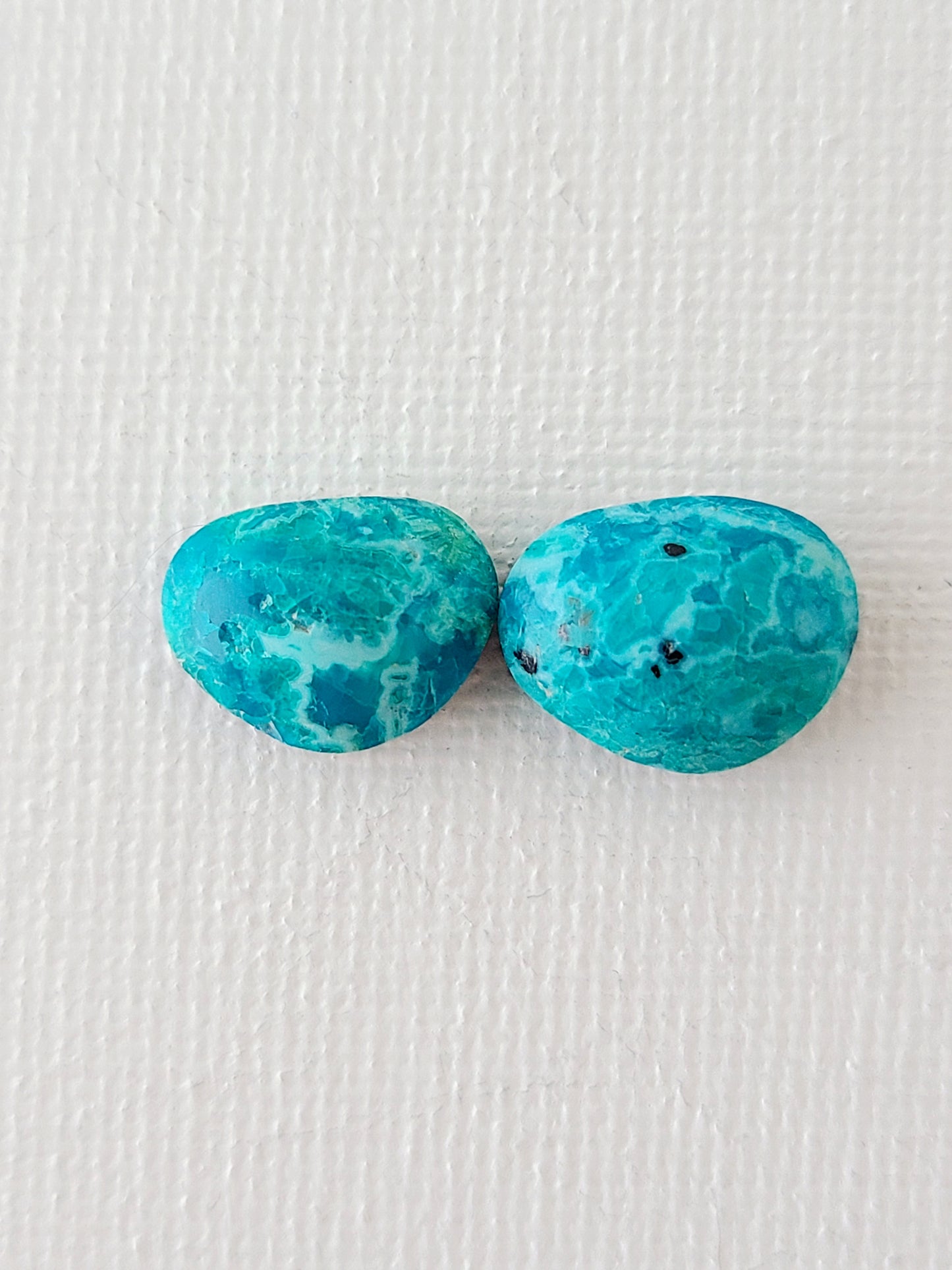 Rill Earrings with Chrysocolla