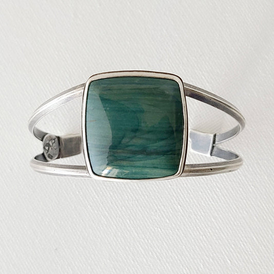 Wave Cuff Bracelet-Larsonite Jasper