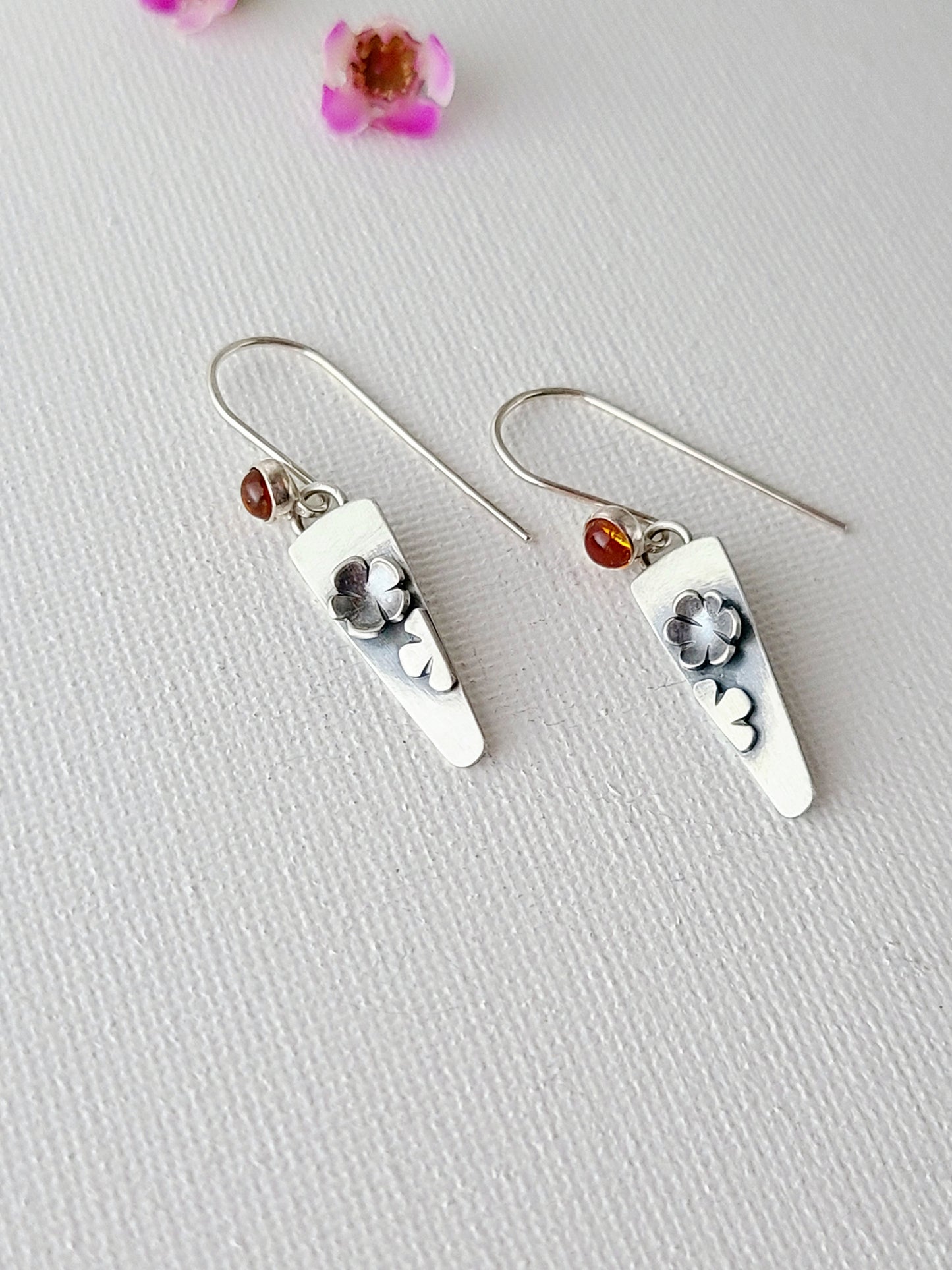 Blossom Earrings - Citrine dangles