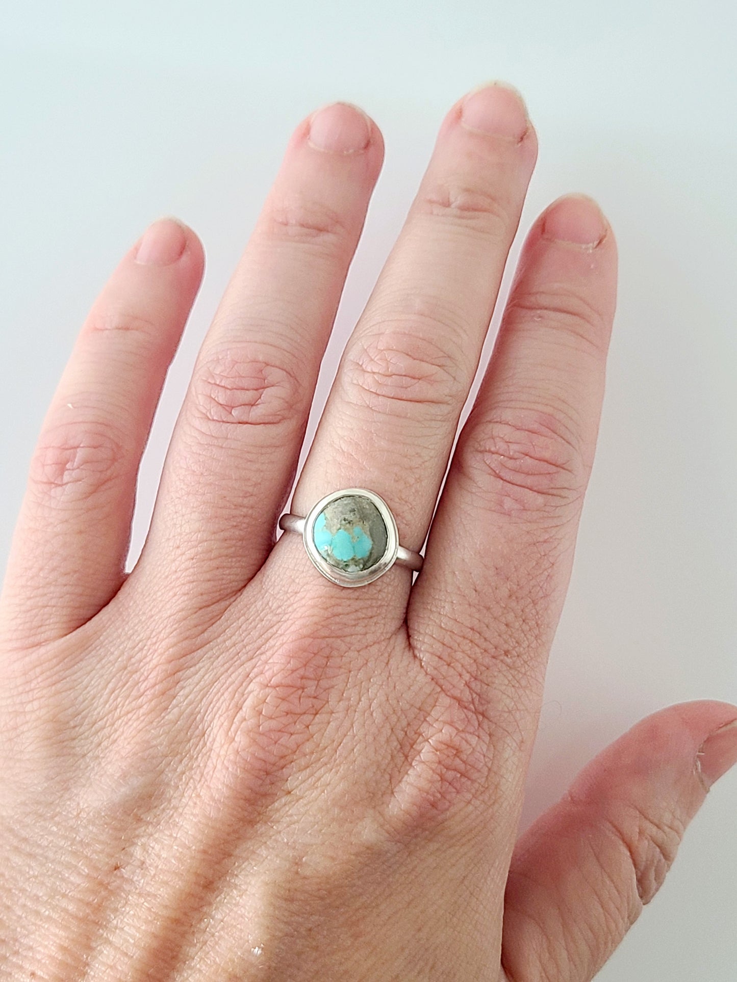 Linne Ring #6 with Variscite-size 8.5 US