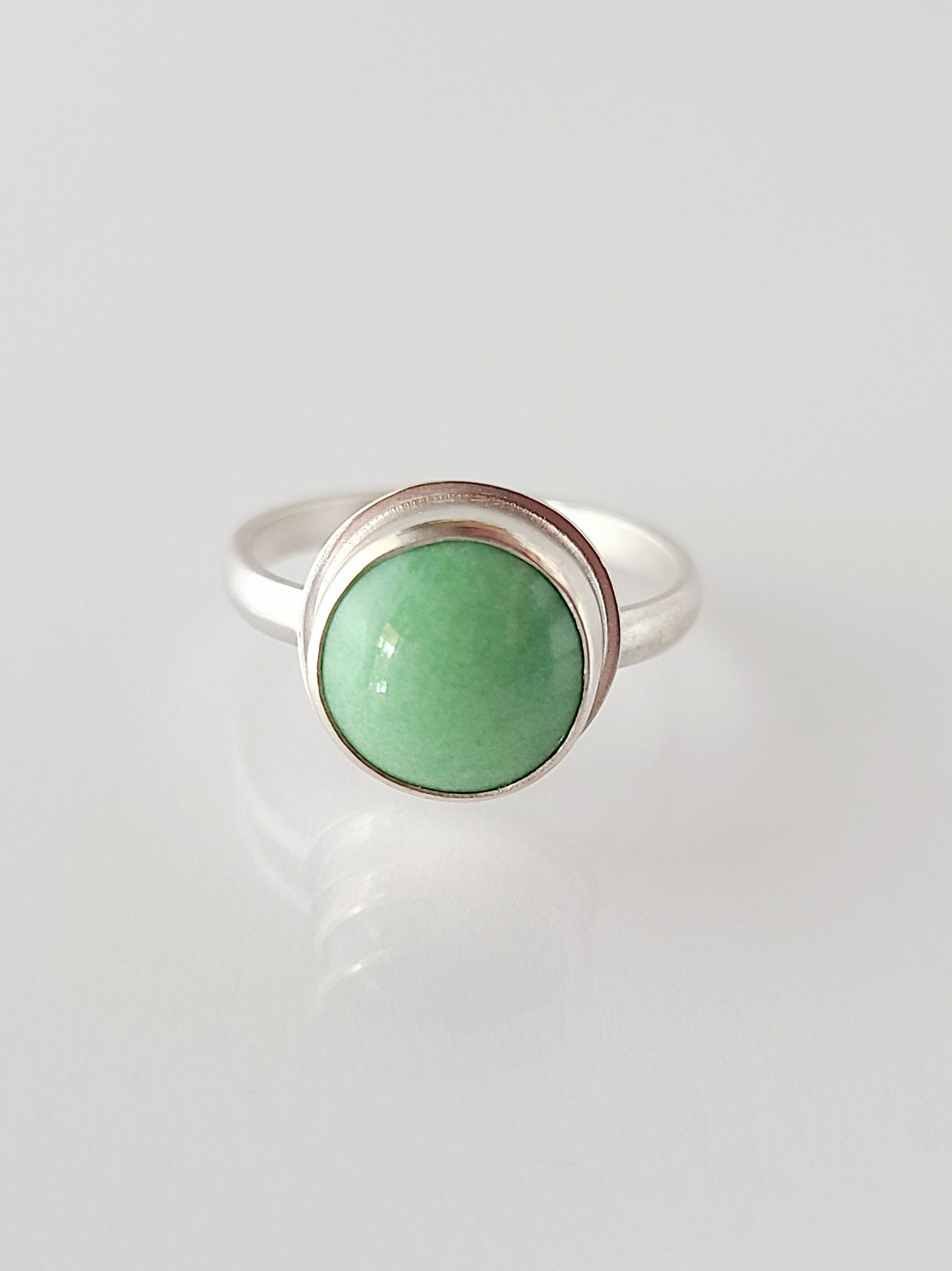 Linne Ring #5 with Variscite-size 7.5 US