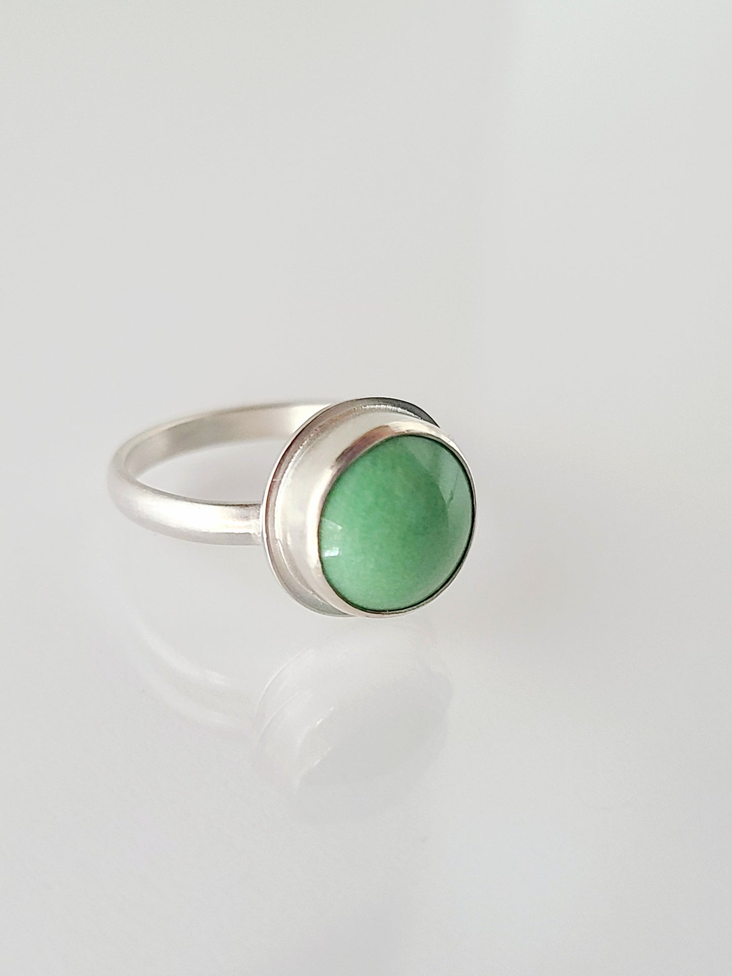 Linne Ring #5 with Variscite-size 7.5 US