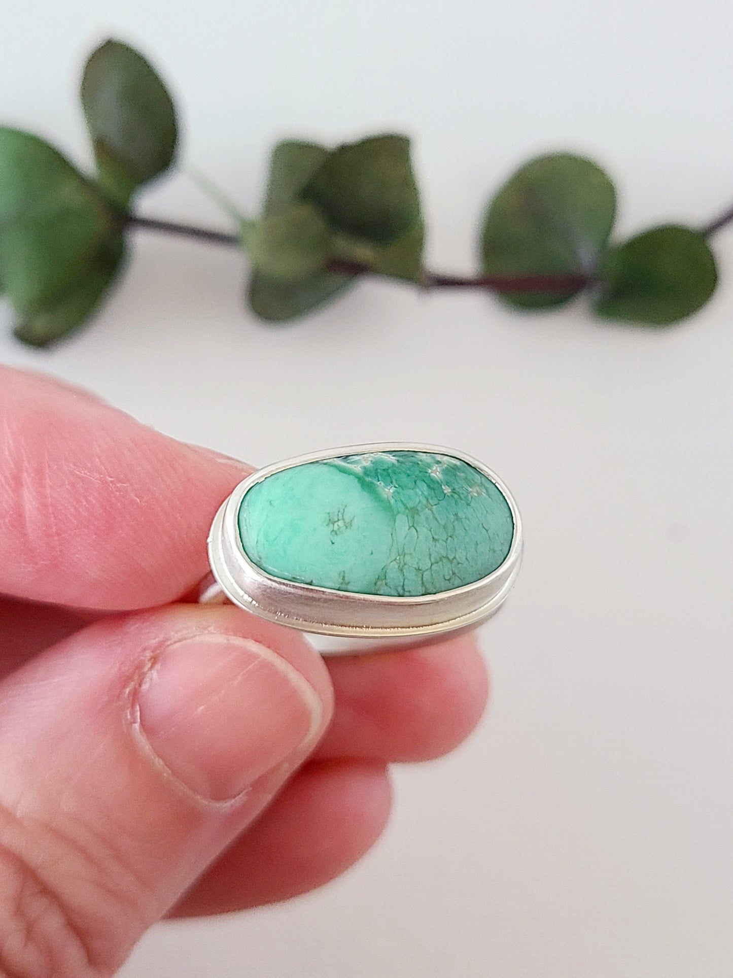 Variscite ring size 8.25 US