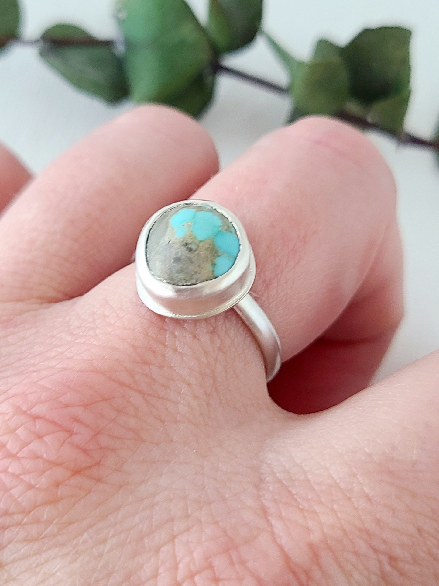 Linne Ring #6 with Variscite-size 8.5 US