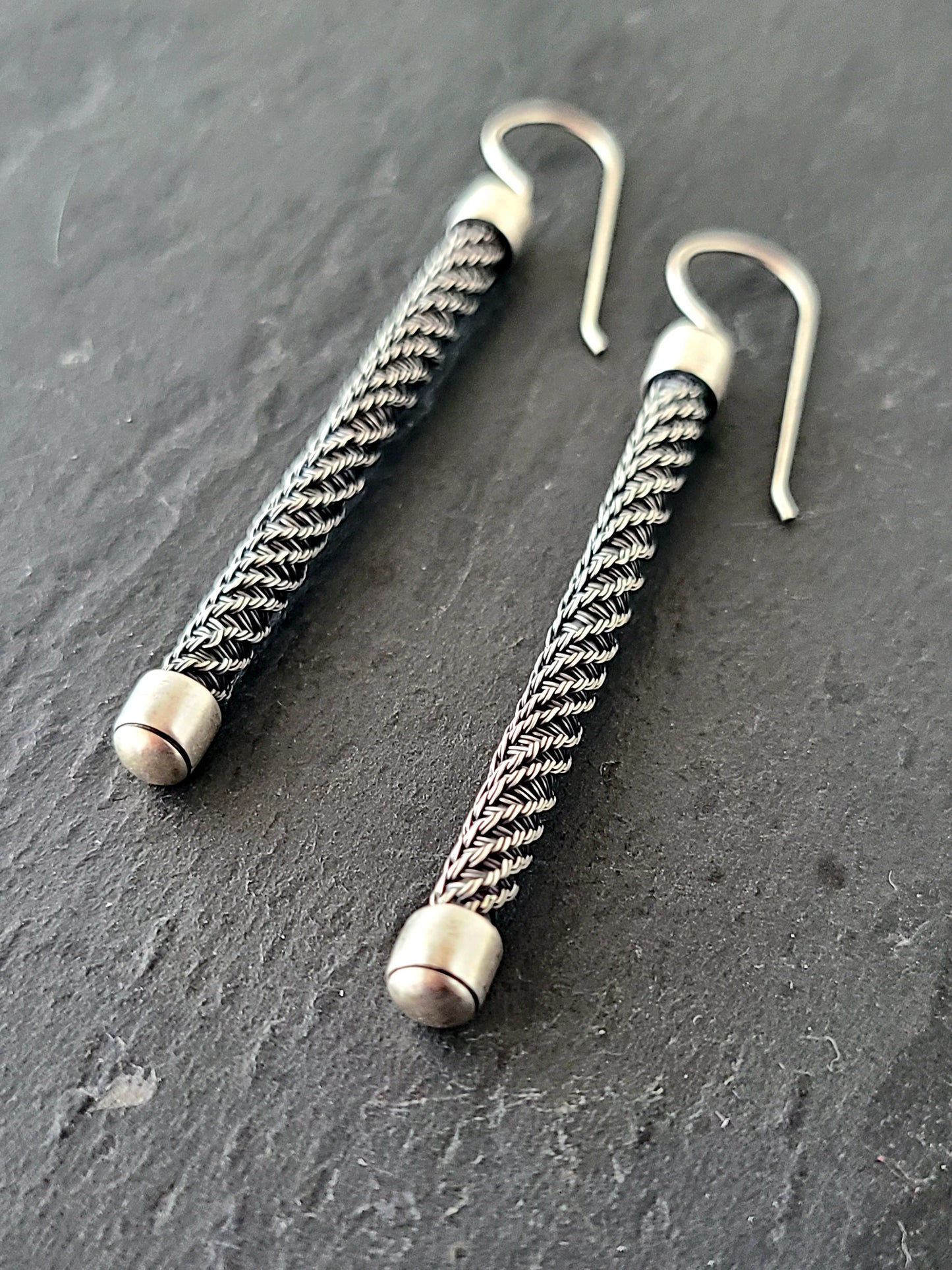 Column Earrings-Helix II