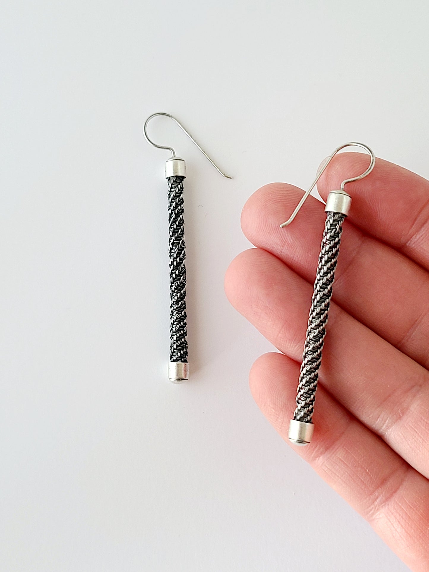 Column Earrings-Helix II