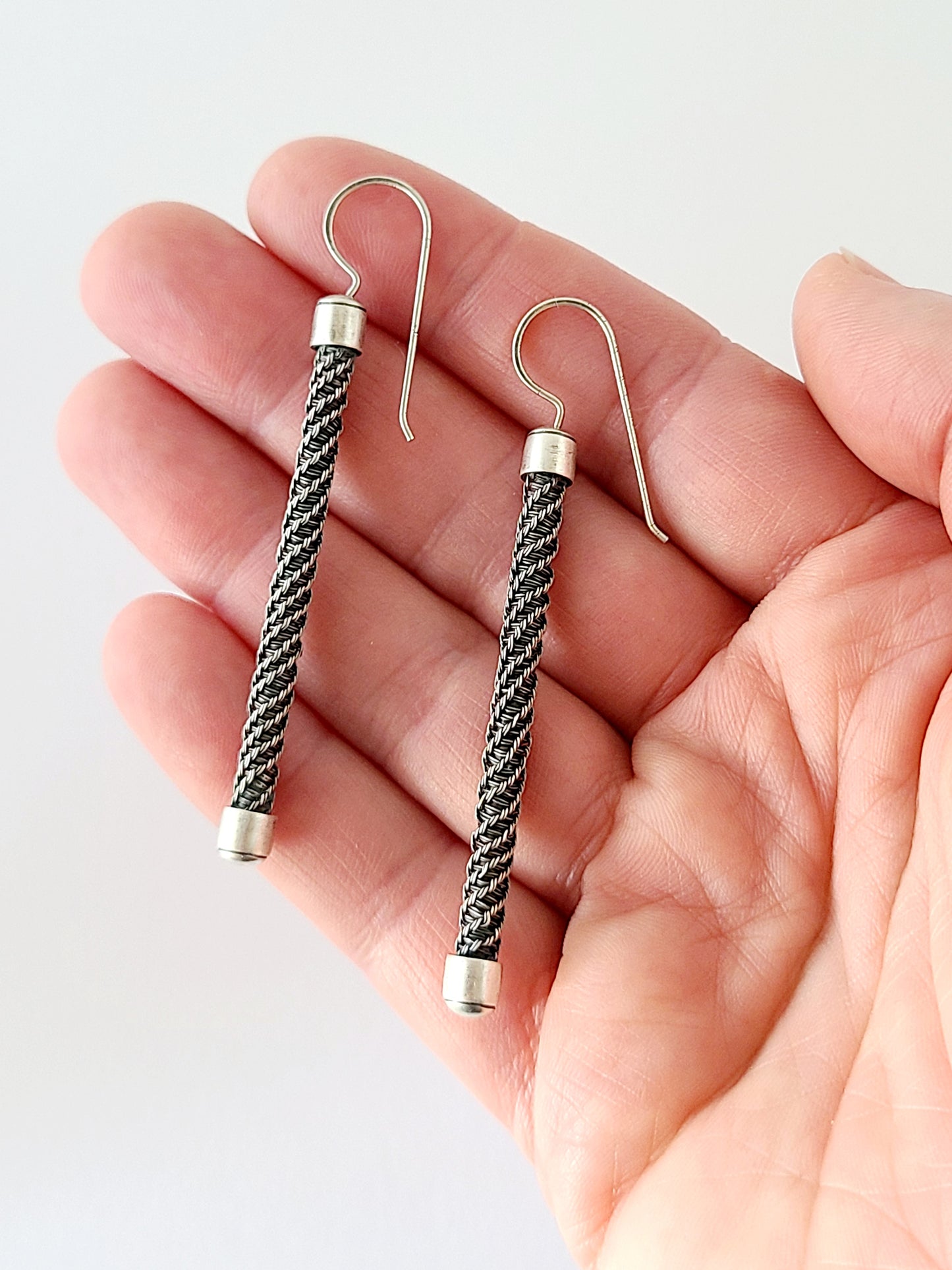 Column Earrings-Helix II