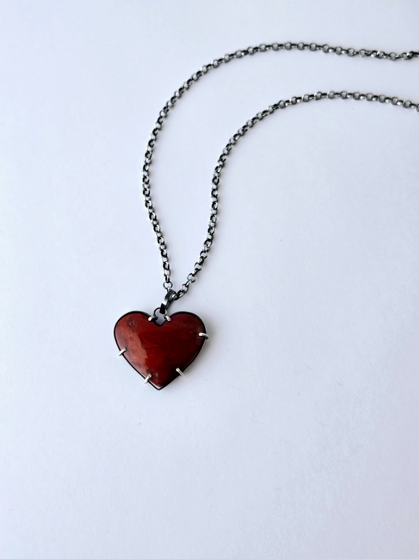 Red Jasper Heart necklace