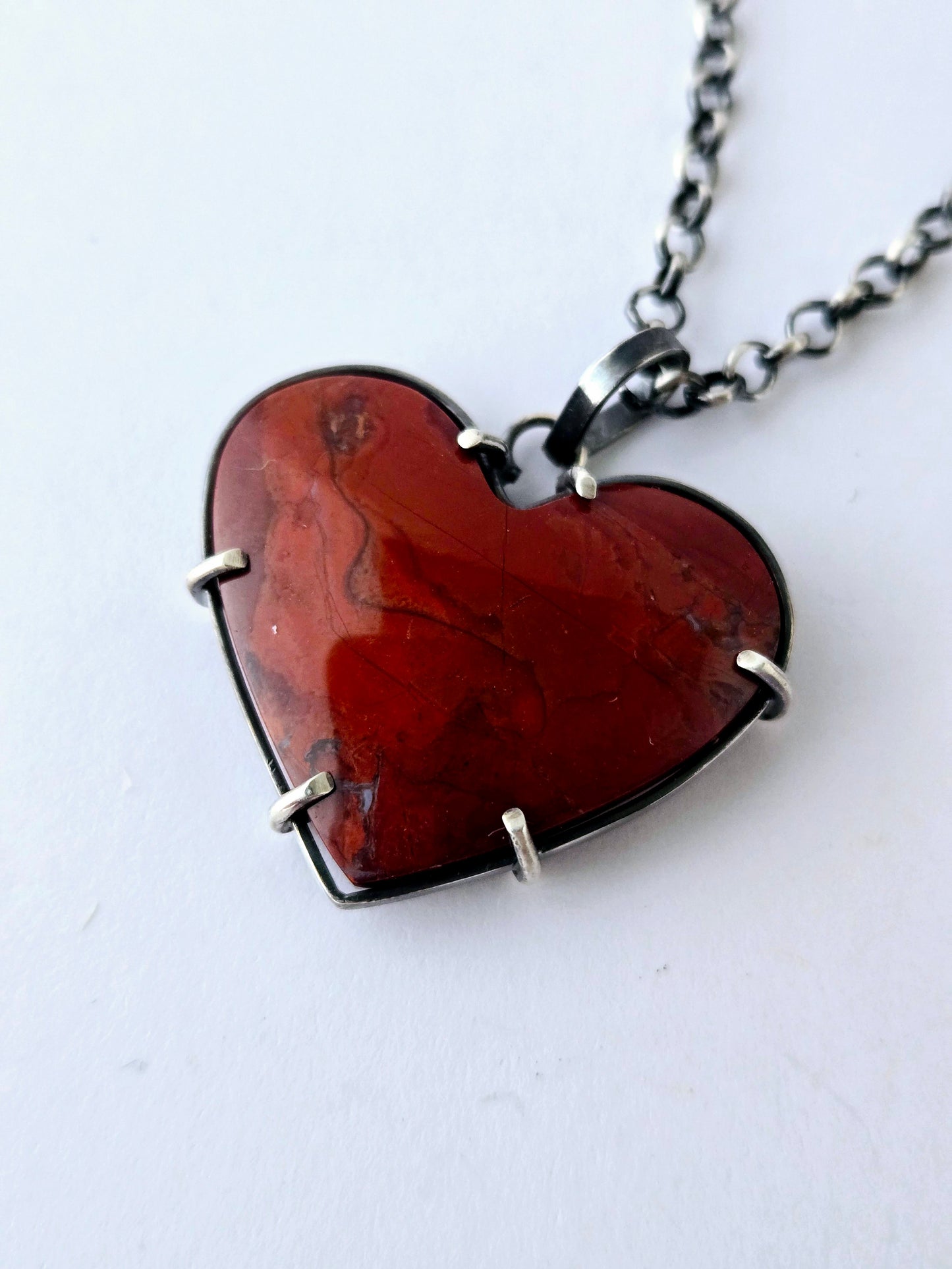 Red Jasper Heart necklace