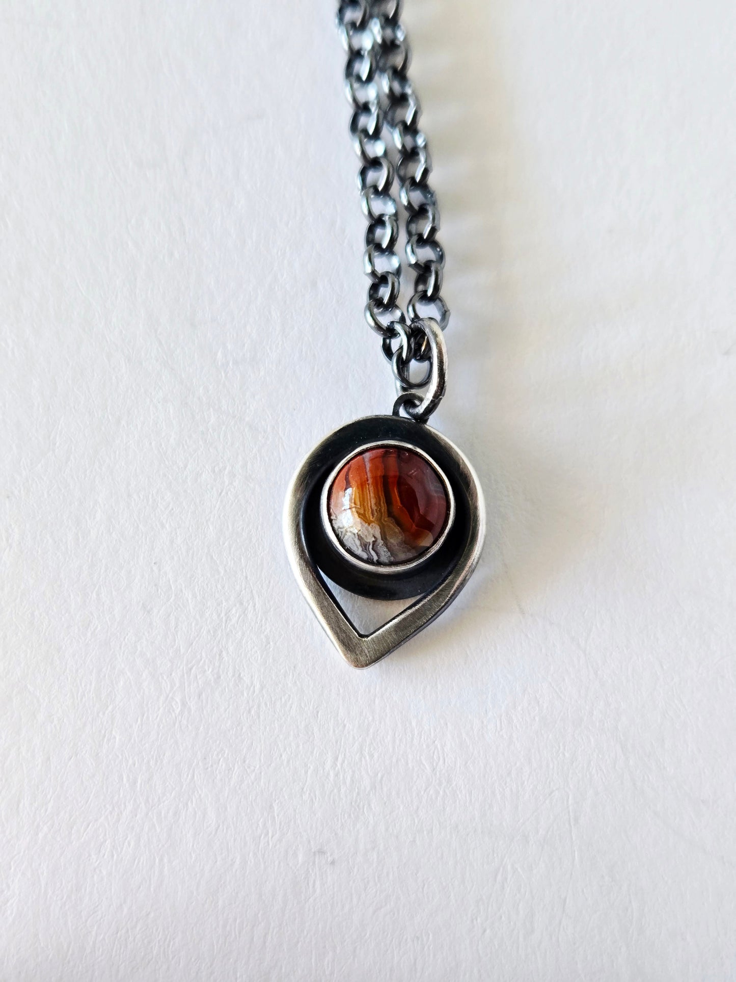 Winding Paths Necklaces-Teardrop and Agate