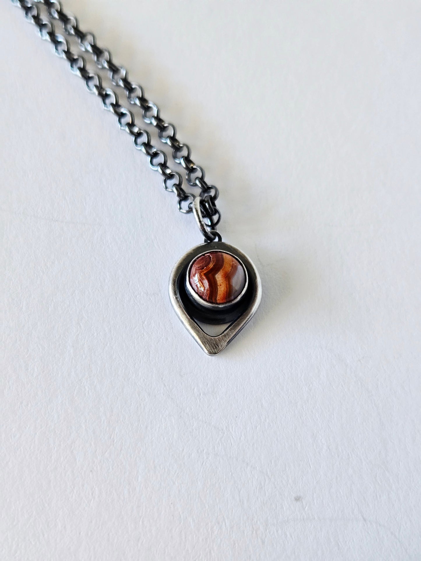 Winding Paths Necklaces-Teardrop and Agate