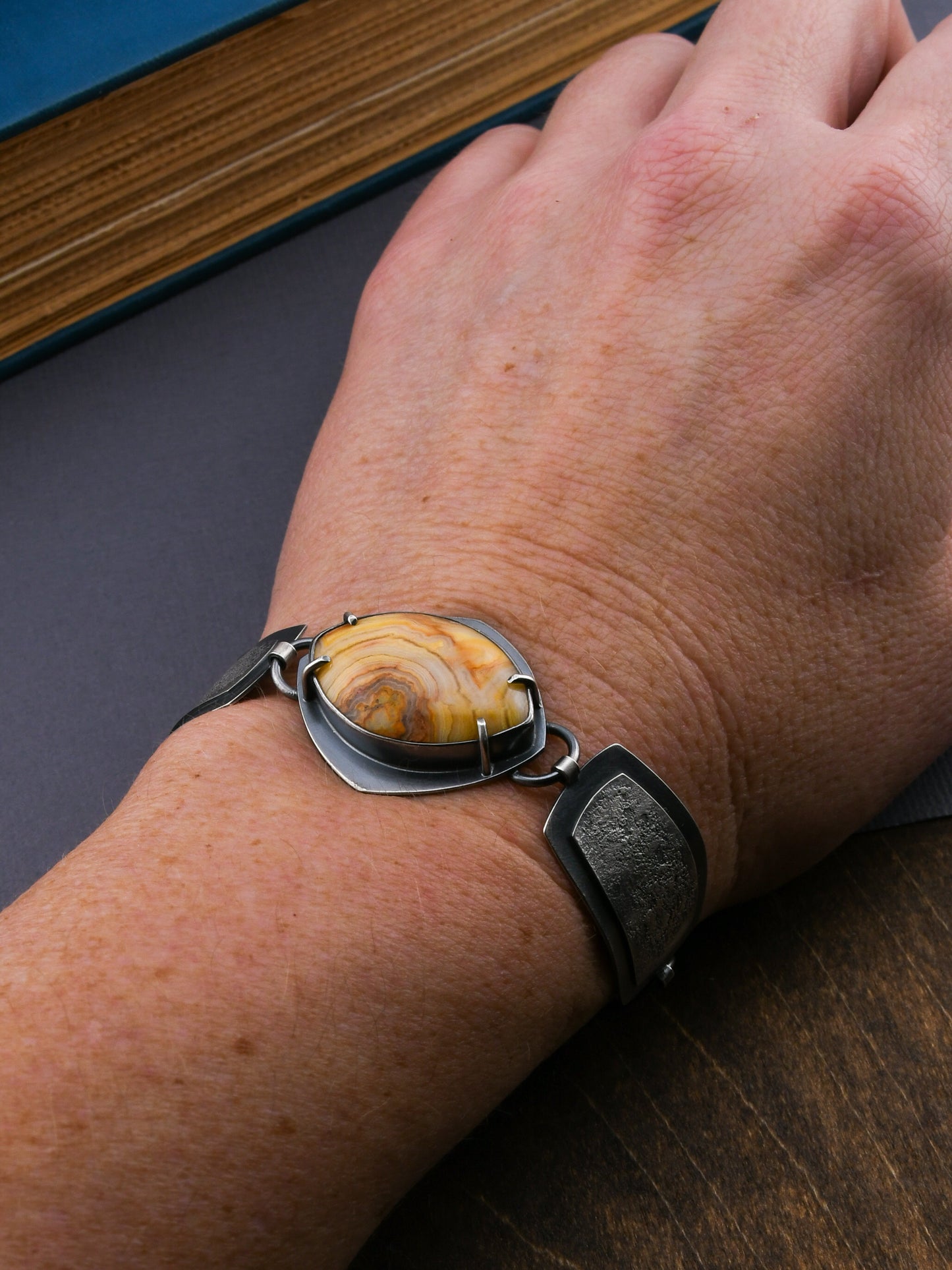 Desert Sands Bracelet: Australian Crazy Lace Agate