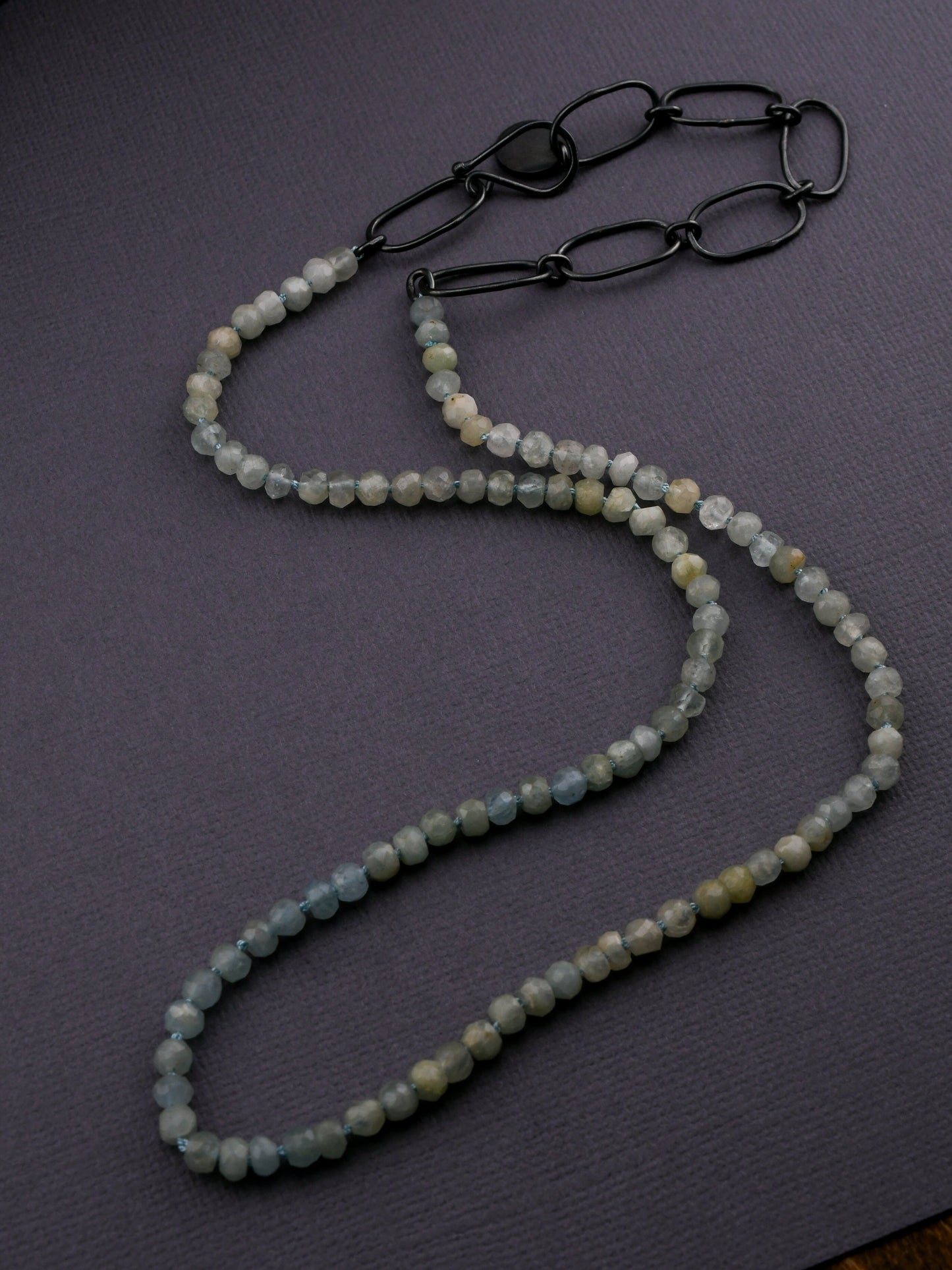 Aquamarine Beaded Necklace