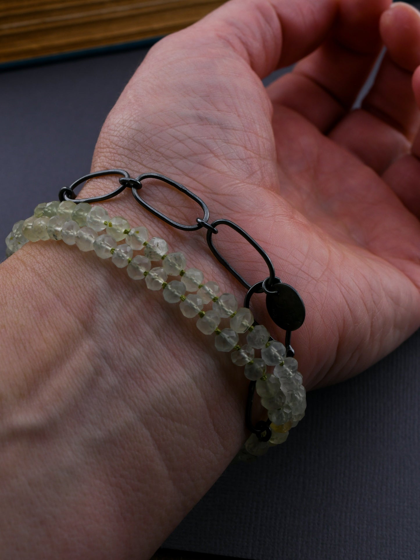 Prehnite Beaded Necklace